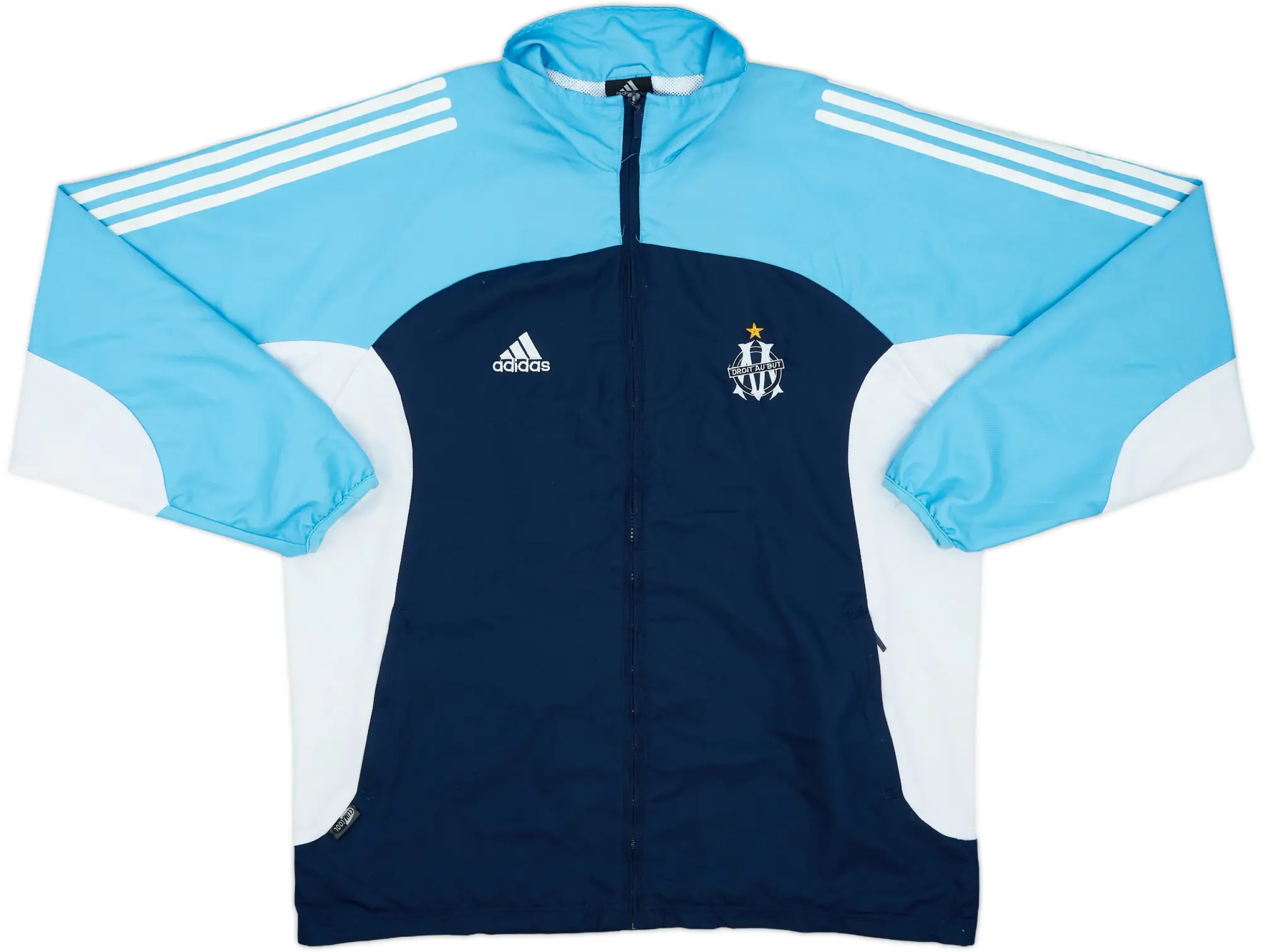 2002-03 Olympique Marseille adidas Track Jacket - 9/10 - (L/XL)