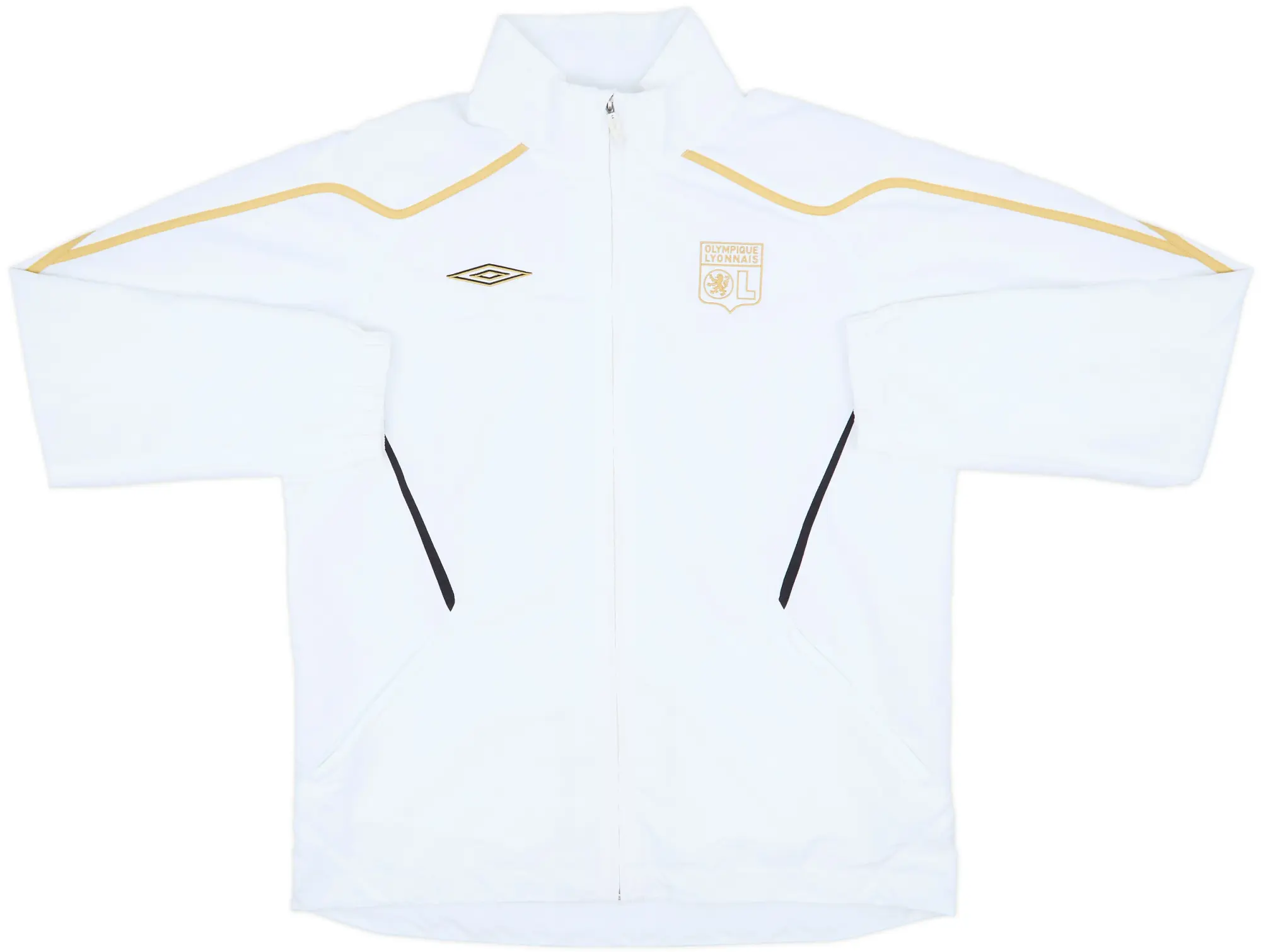 2008-09 Lyon Umbro Hooded Track Jacket - 9/10 - (L)