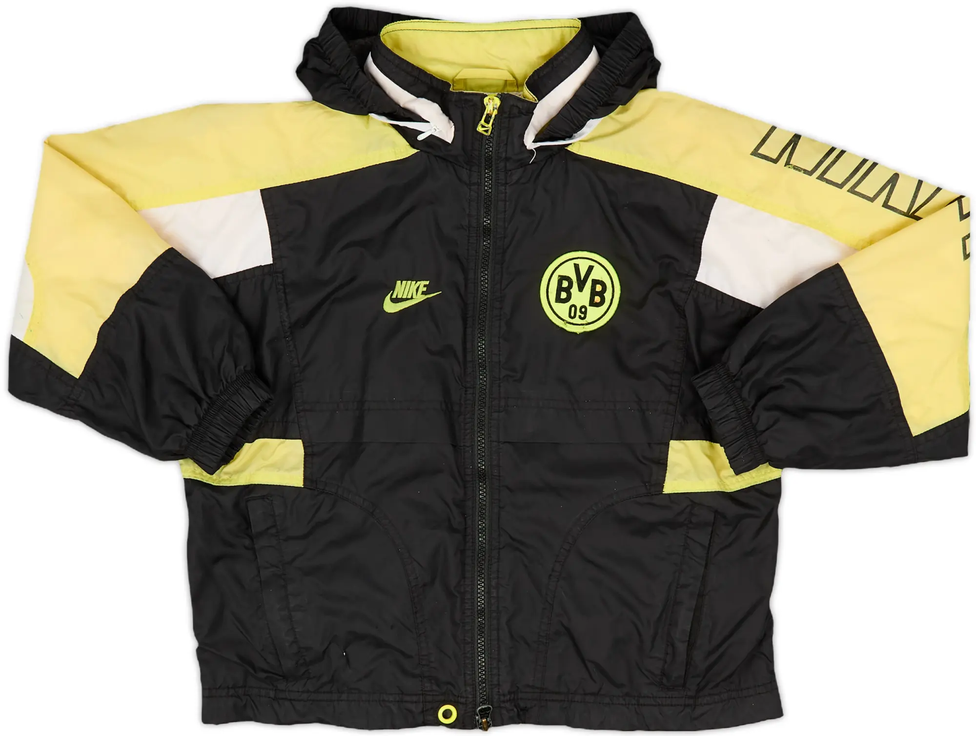 1995-96 Borussia Dortmund Nike Hooded Rain Jacket - 6/10 - (S.Boys)