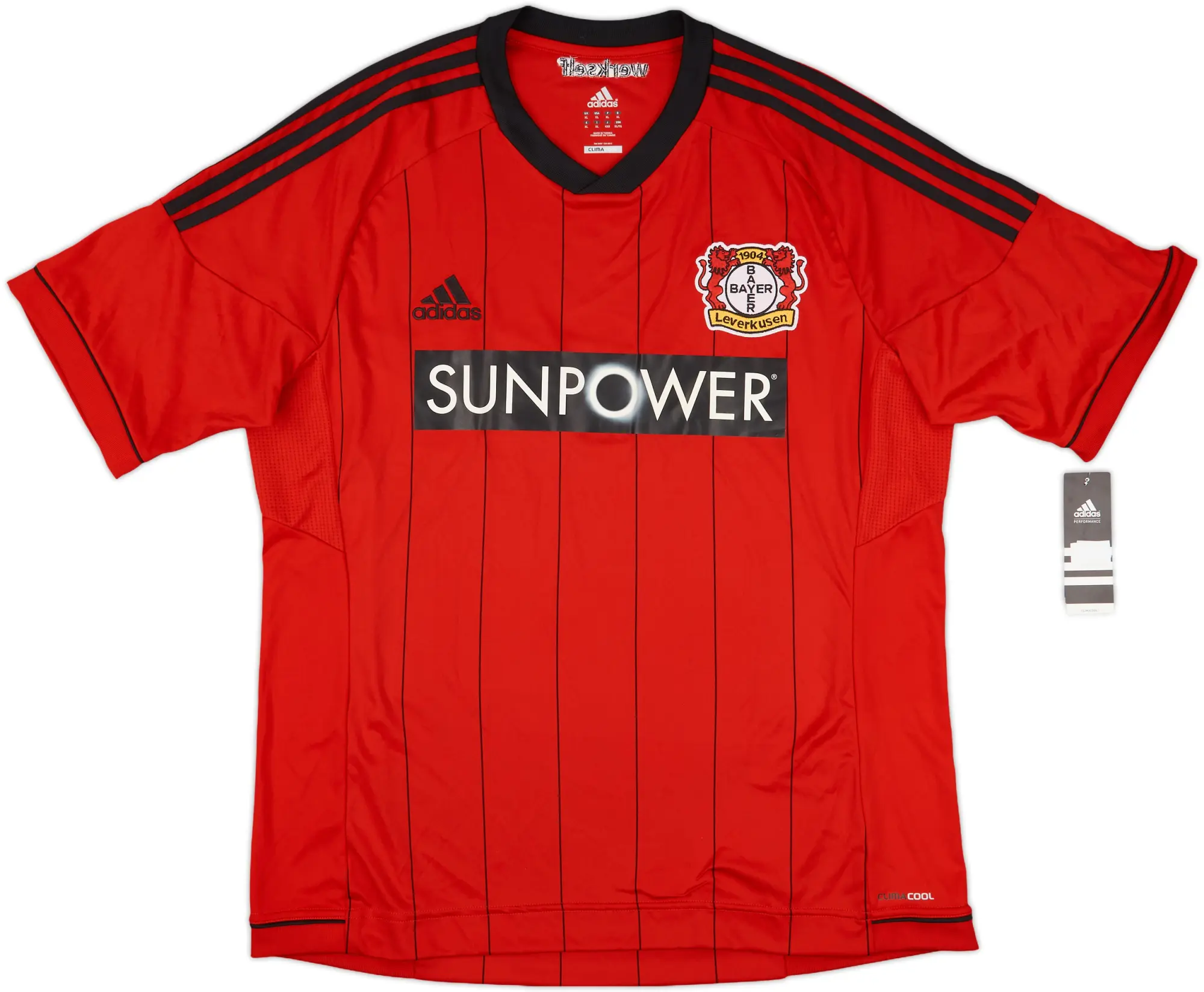 adidas Bayer Leverkusen Mens SS Home Shirt 2012/13