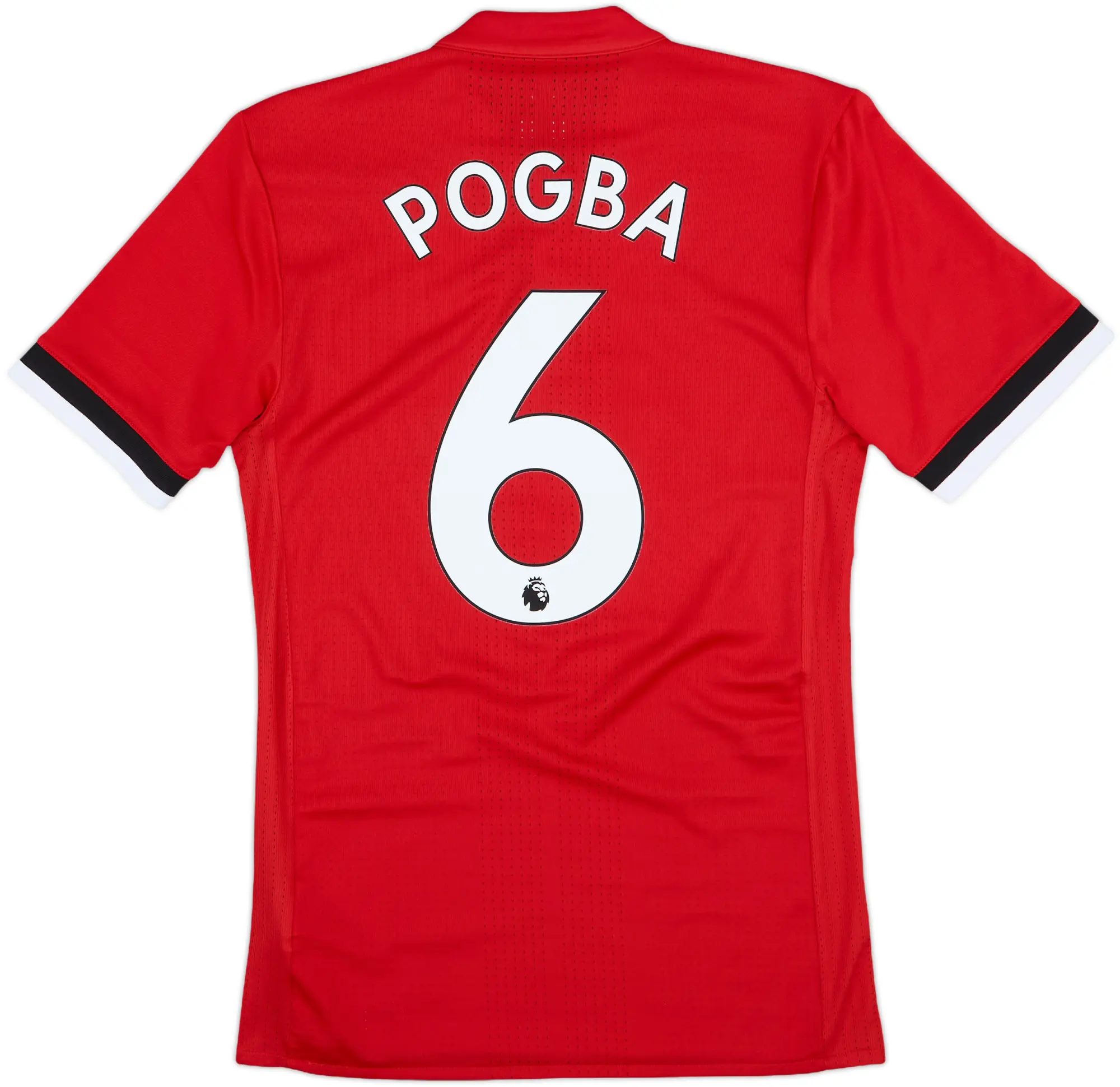 2017-18 Manchester United Authentic Home Shirt Pogba #6 - 7/10 - (S)