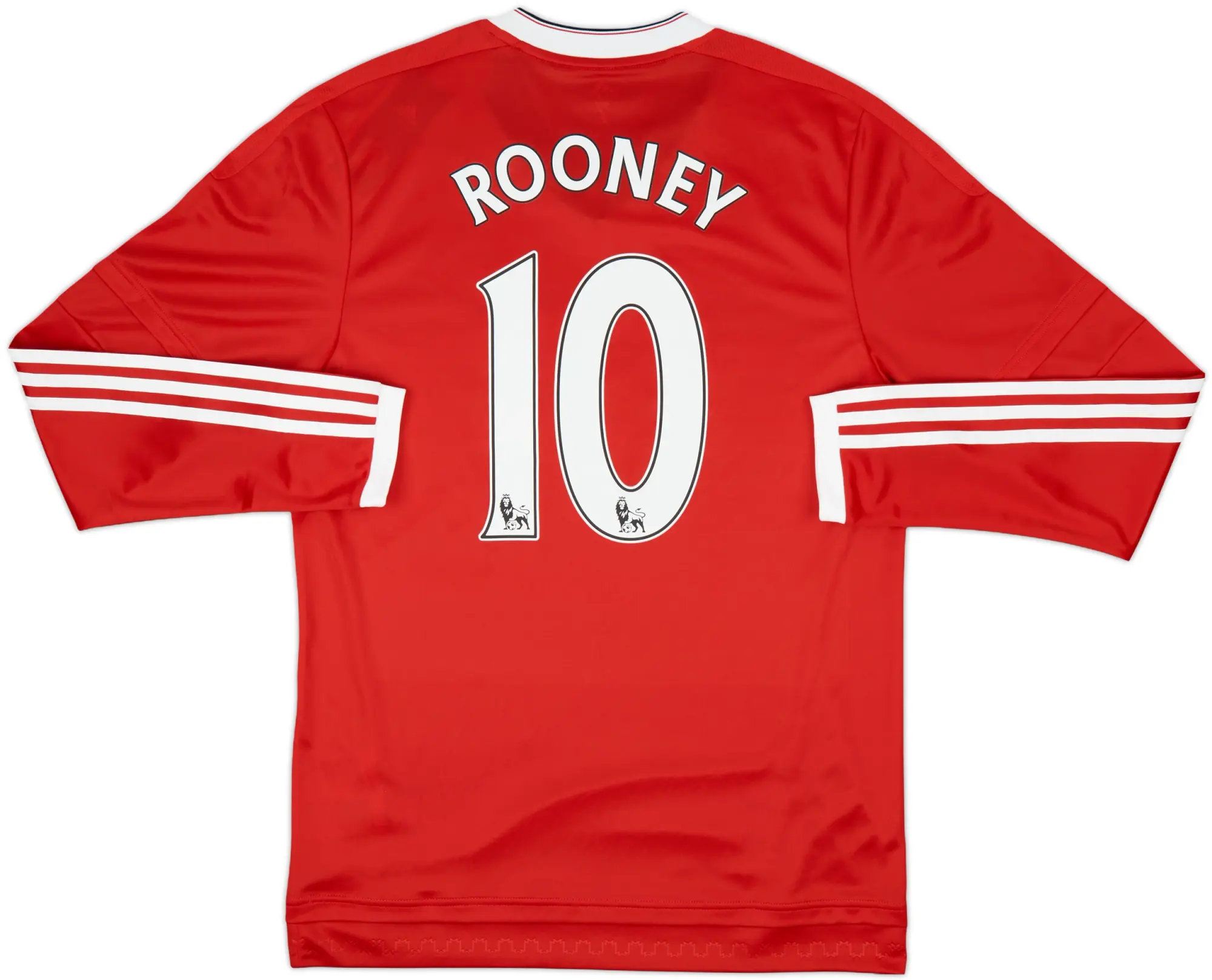 2015-16 Manchester United Player Issue Home L/S Shirt Rooney #10 (M/L)