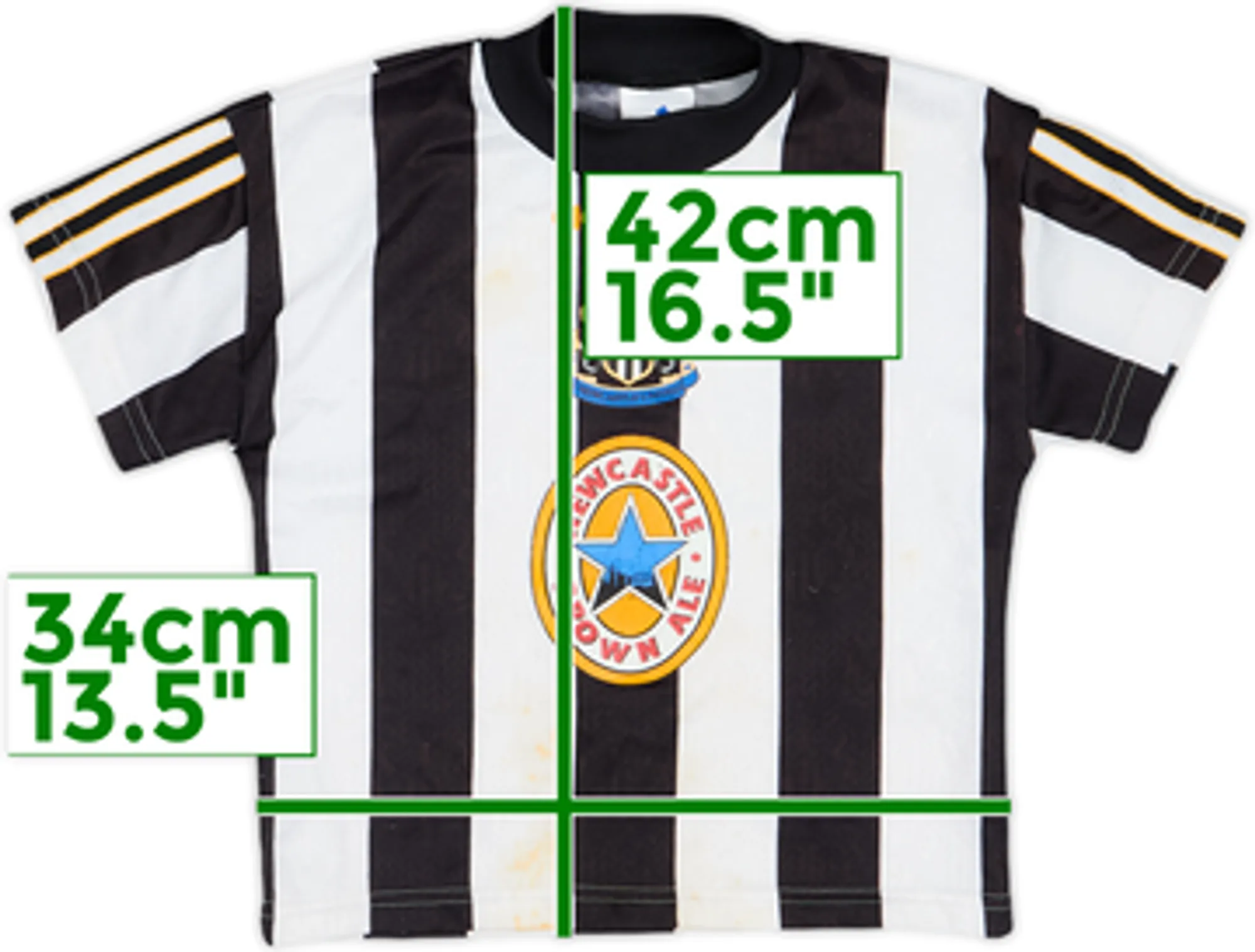 adidas Newcastle United Mens SS Home Shirt 1997/99