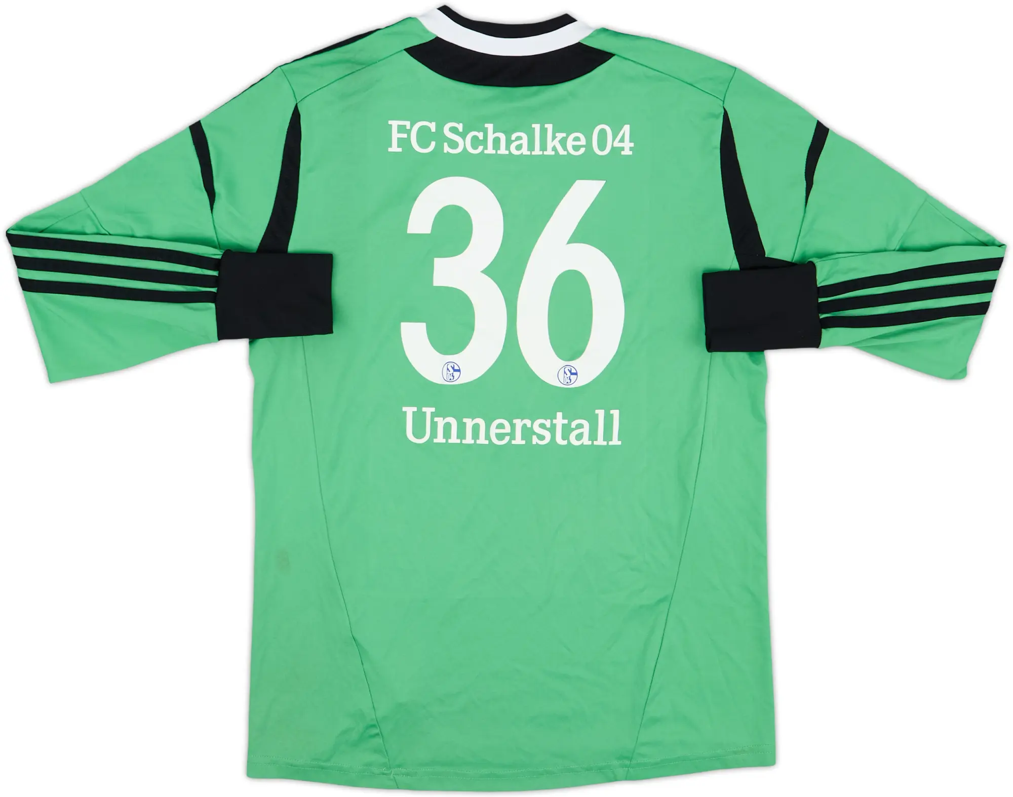 adidas Schalke 04 Boys LS Goalkeeper Home Shirt 2012/13
