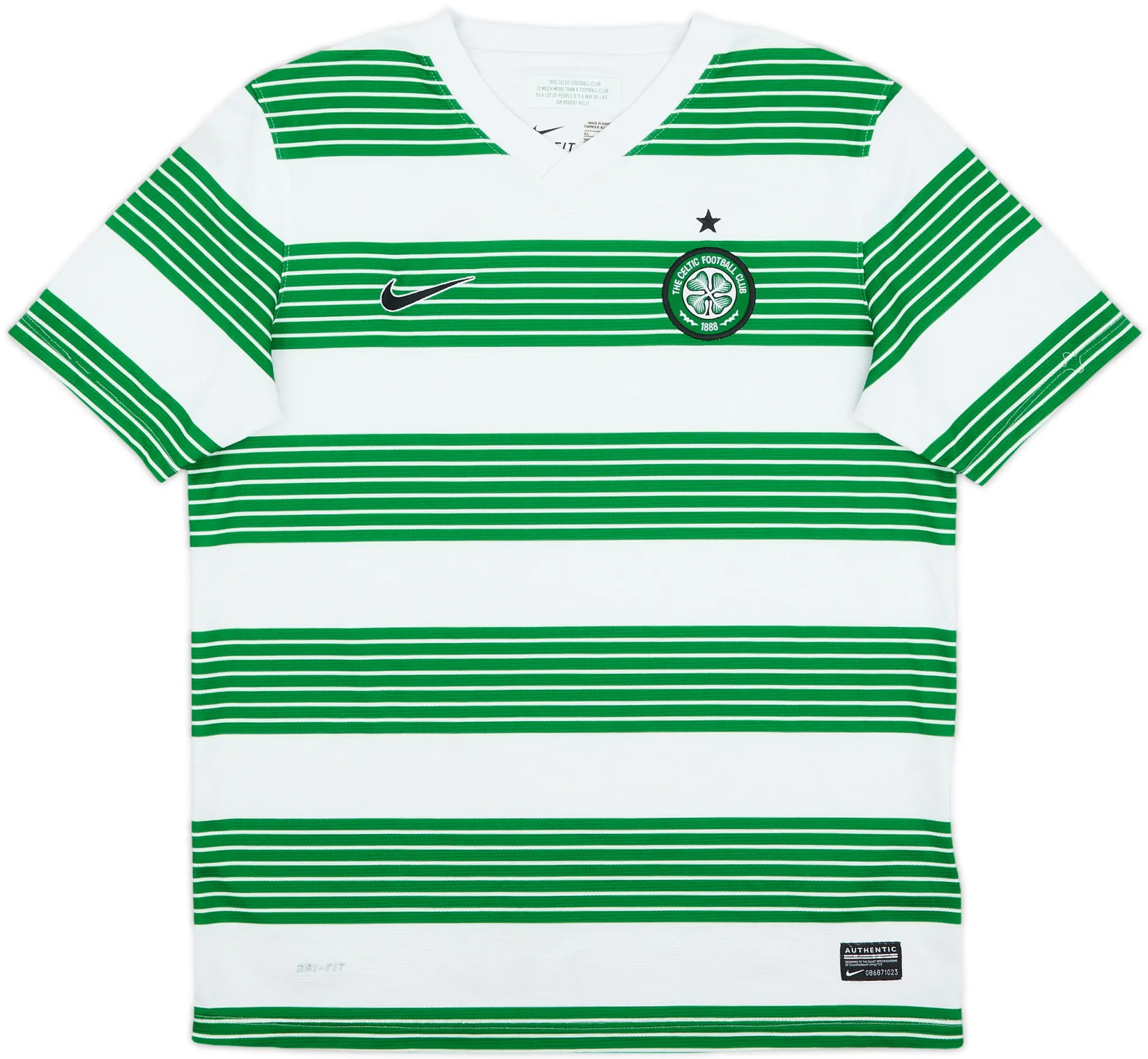 Nike Celtic Boys SS Home Shirt 2013/15
