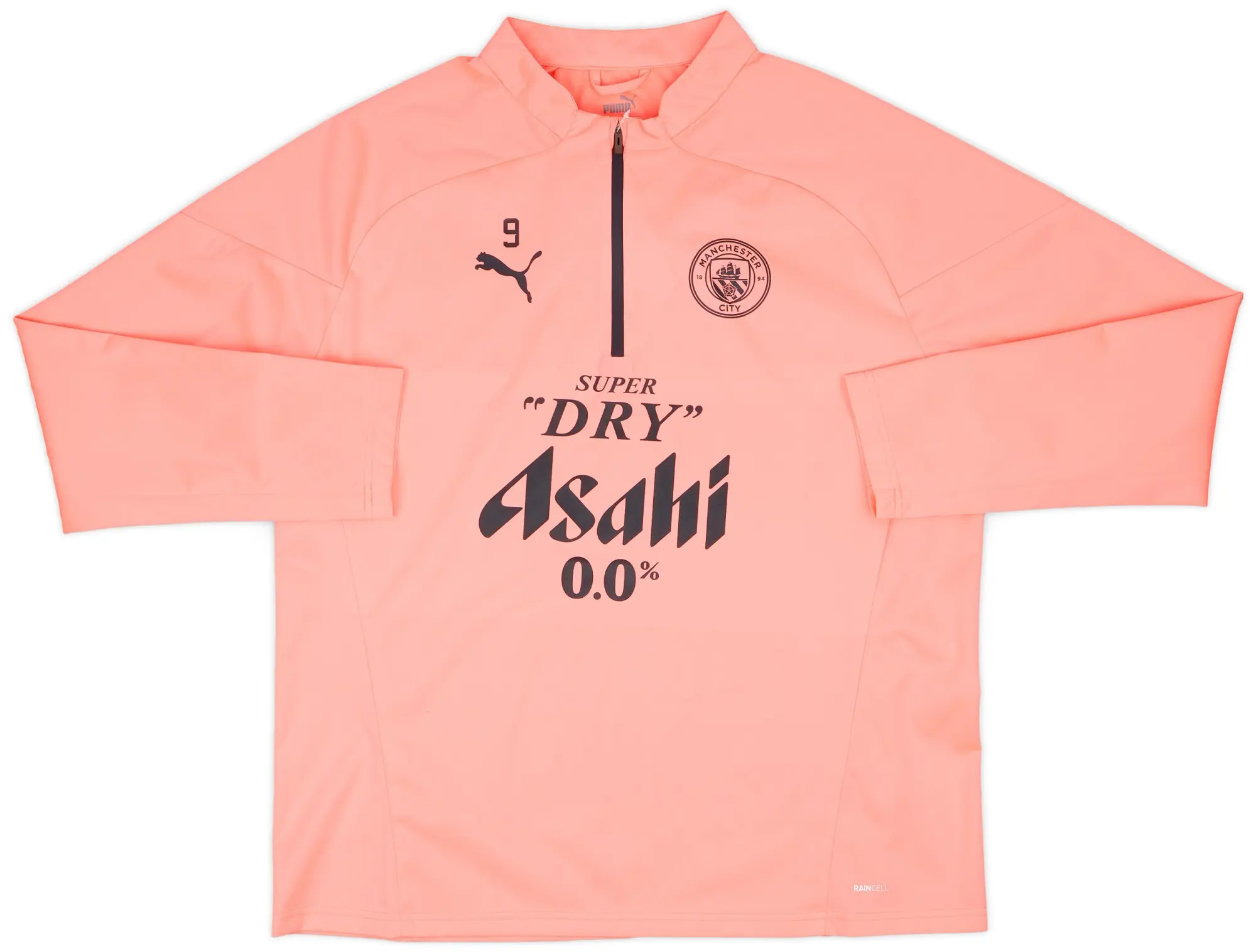 2024-25 Manchester City Player Issue 1/4 Zip Rain Top #18 (Ortega) - 9/10 - (XL)