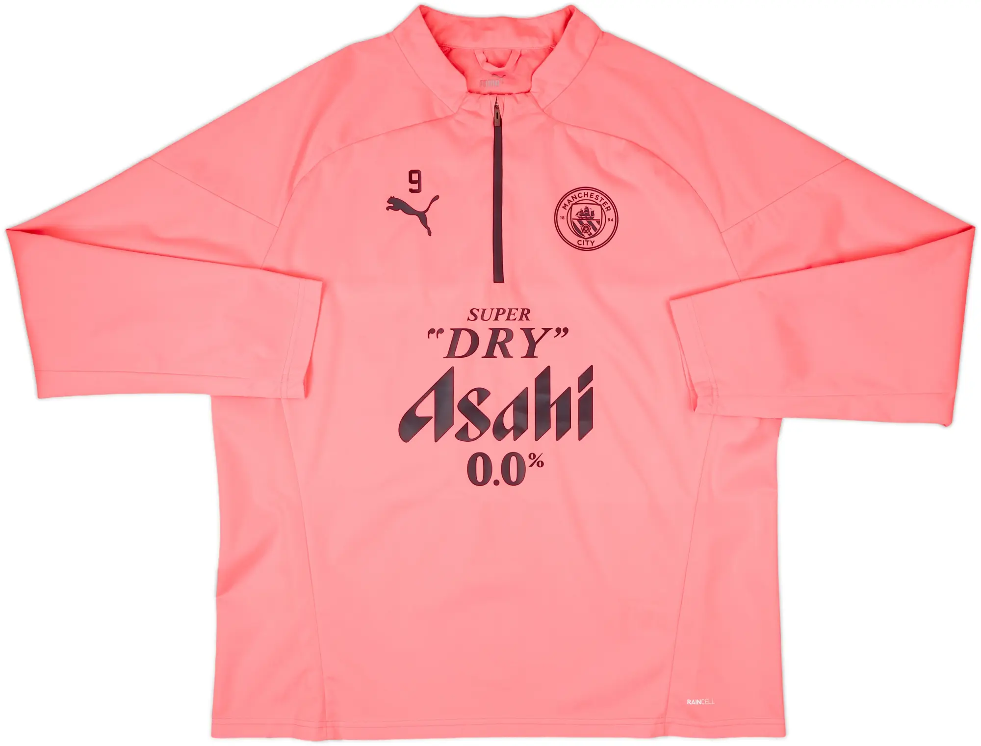 2024-25 Manchester City Player Issue 1/4 Zip Rain Top #18 (Ortega) - 9/10 - (XL)