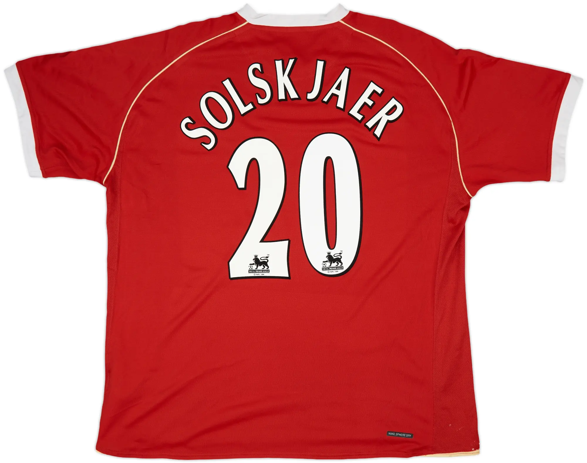 2006-07 Manchester United Home Shirt Solskjaer #20 - 5/10 - (XXL)