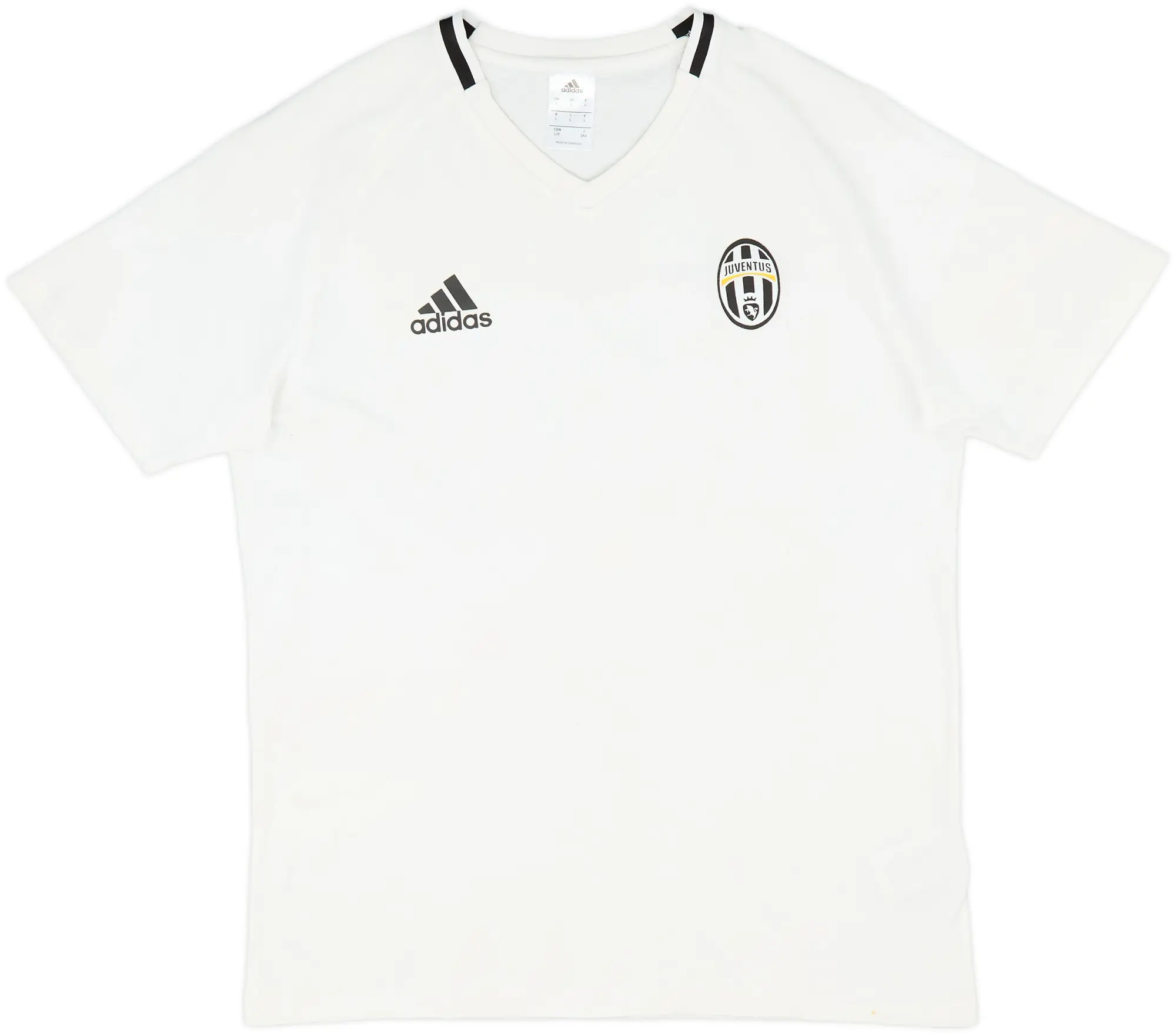 2015-16 Juventus adidas Cotton Tee - 8/10 - (L)