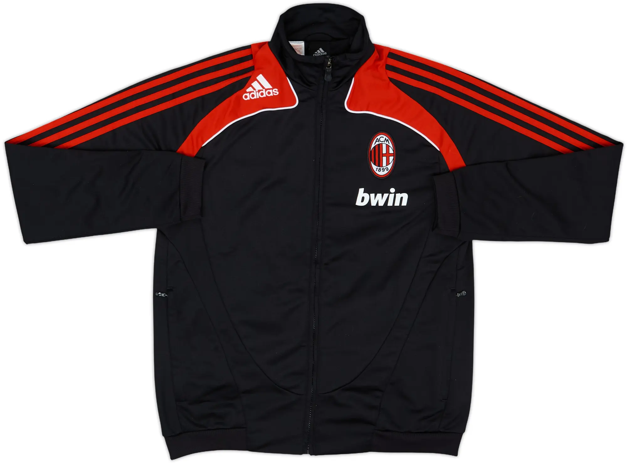2008-09 AC MIlan adidas Track Jacket - 8/10 - (XL.Boys)