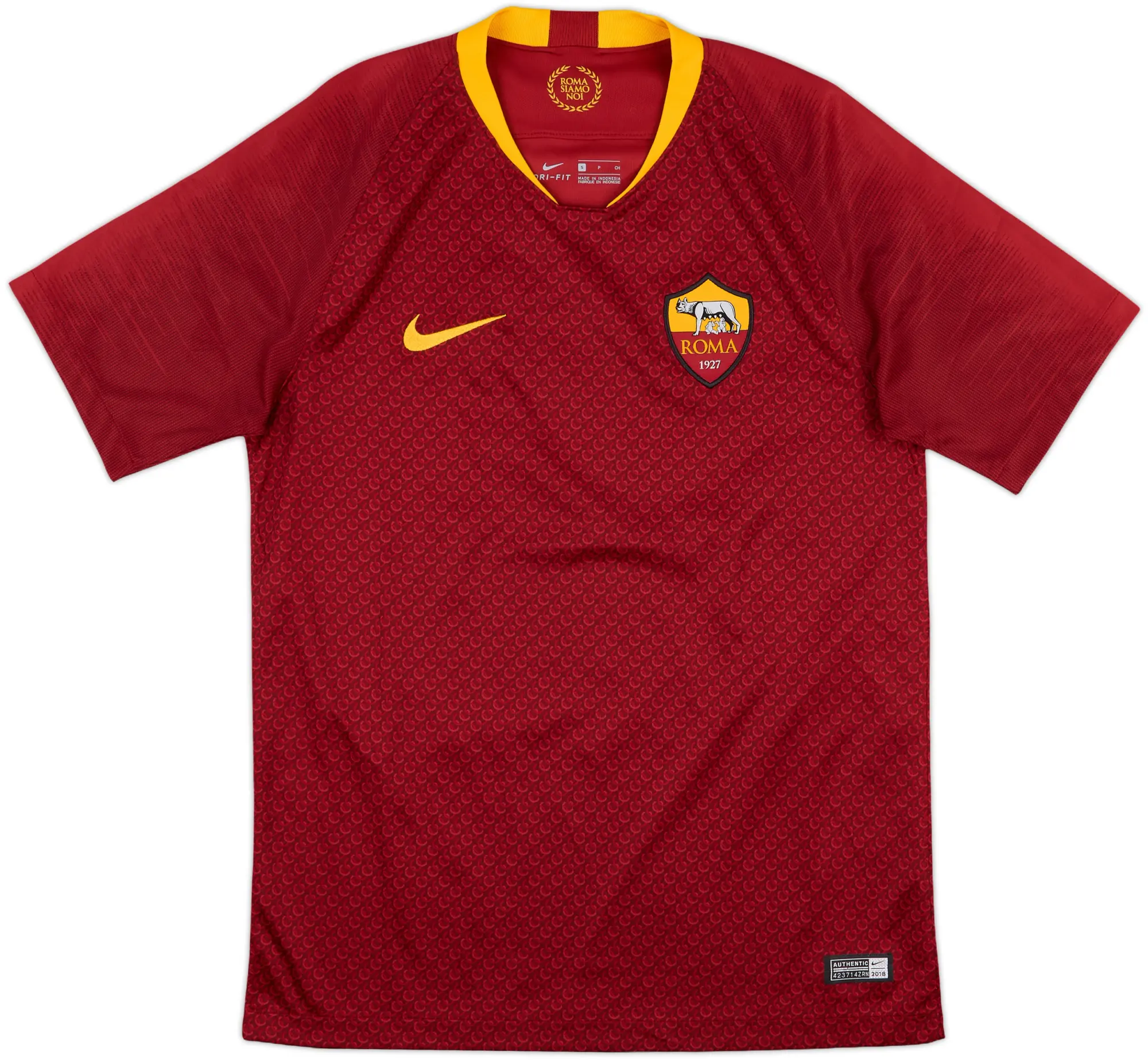 2018-19 Roma Home Shirt Dzeko #9 - 10/10 - (S)