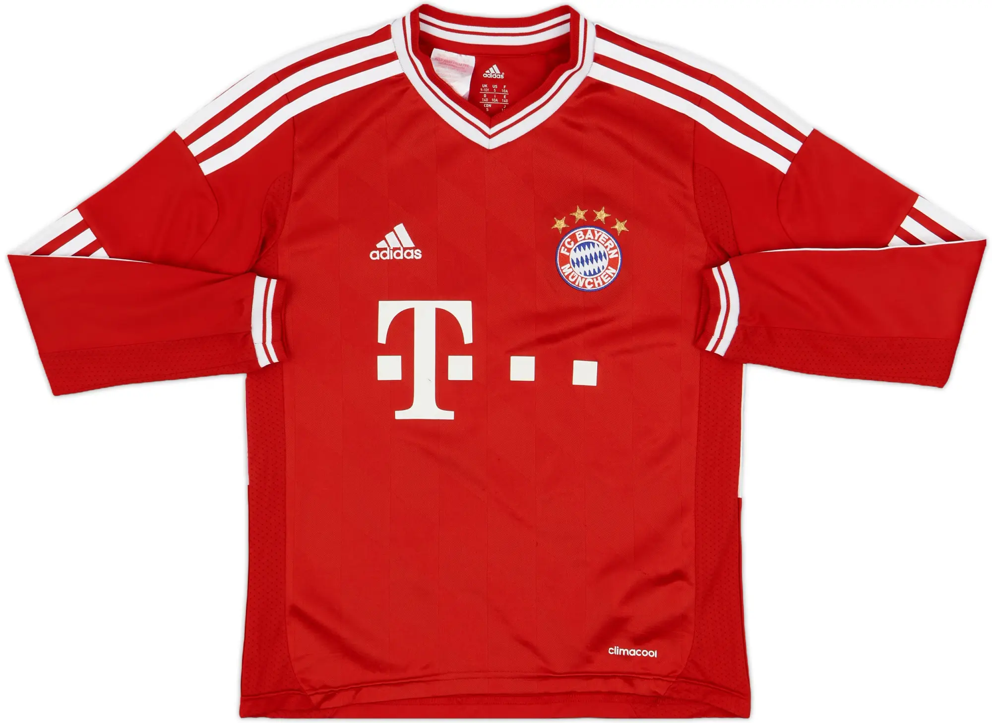 adidas Bayern Munich Boys LS Home Shirt 2013/14