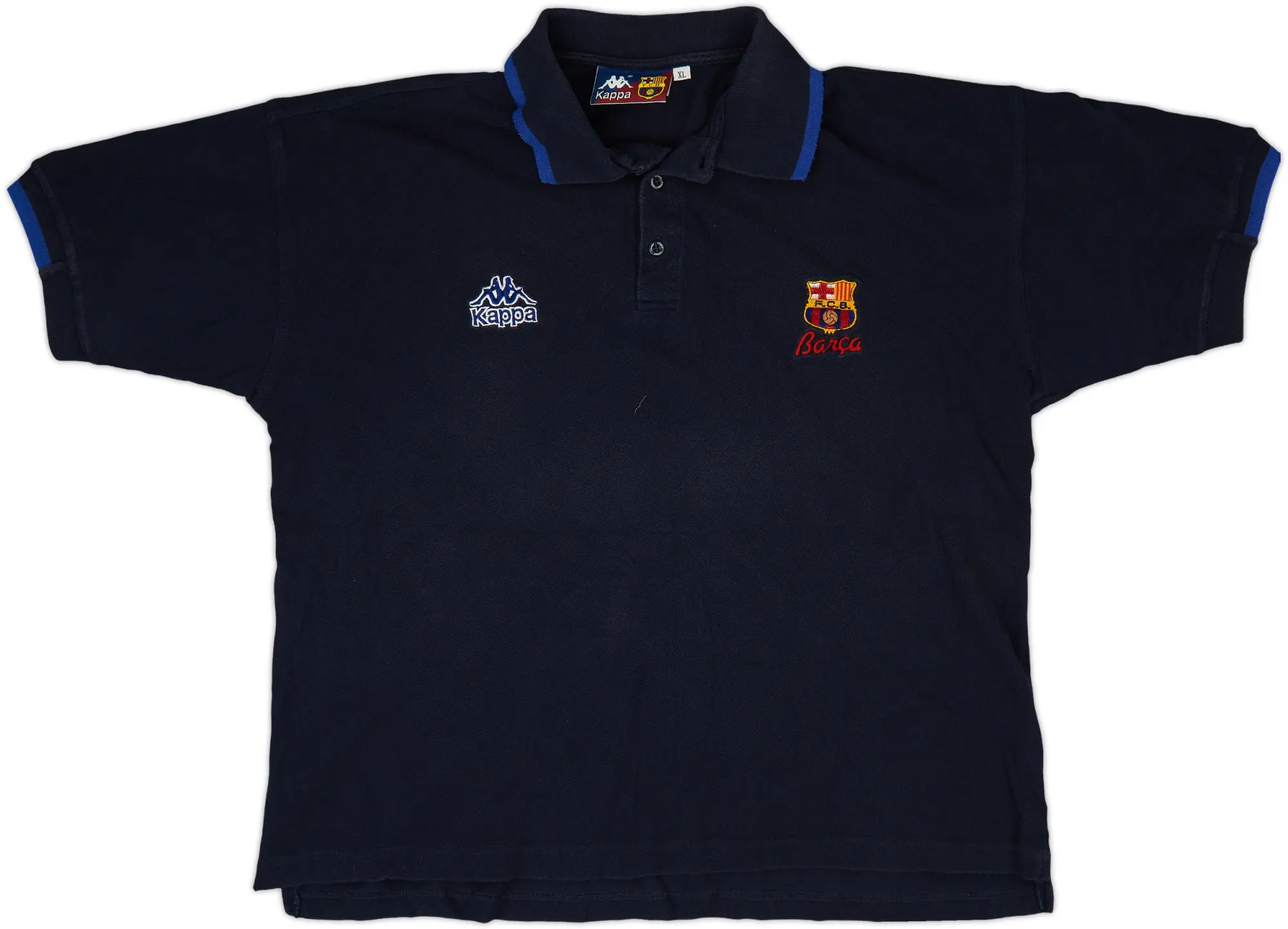 1995-96 Barcelona Kappa Polo Shirt - 8/10 - (XL)