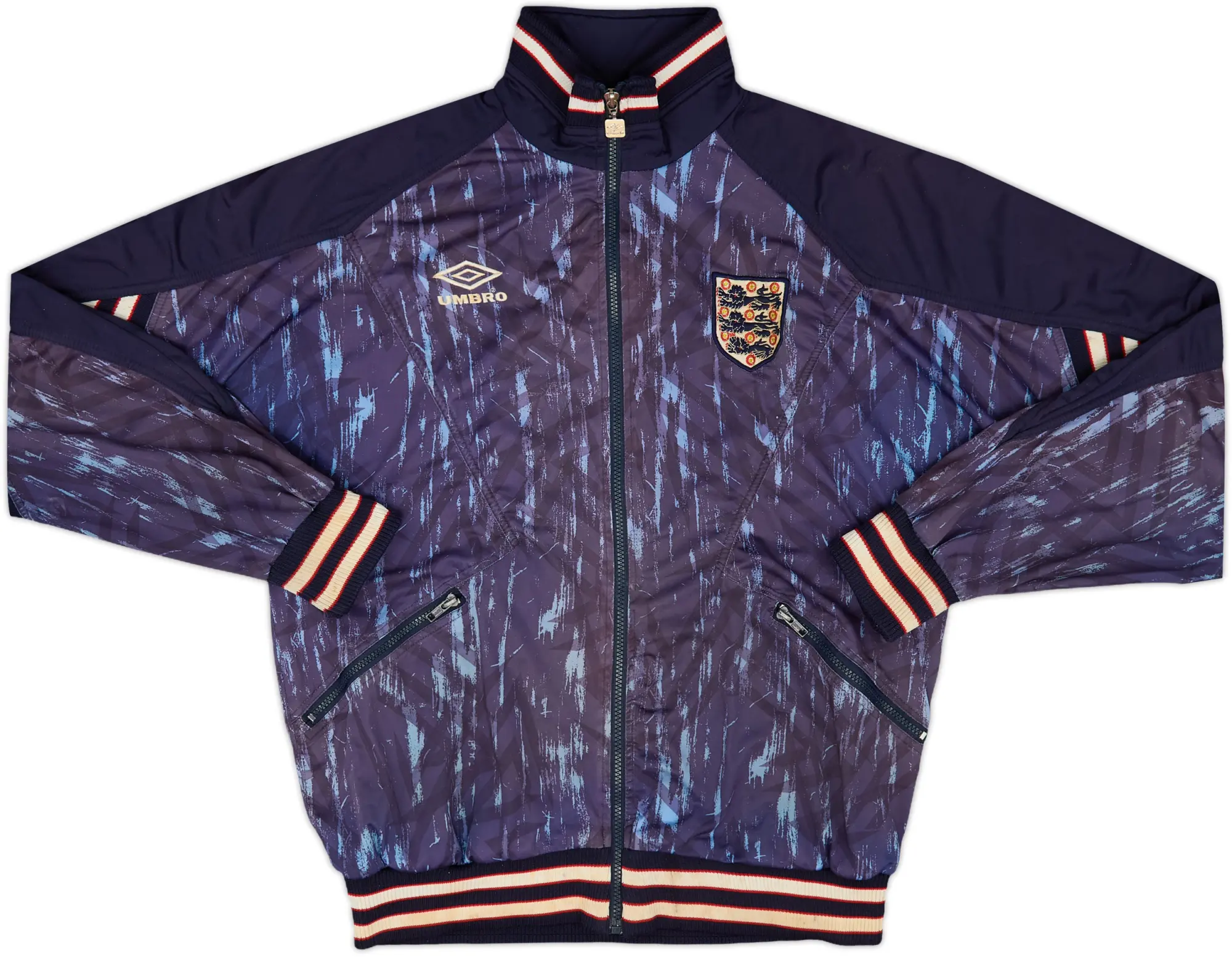 1993-95 England Umbro Track Jacket - 7/10 - (M)