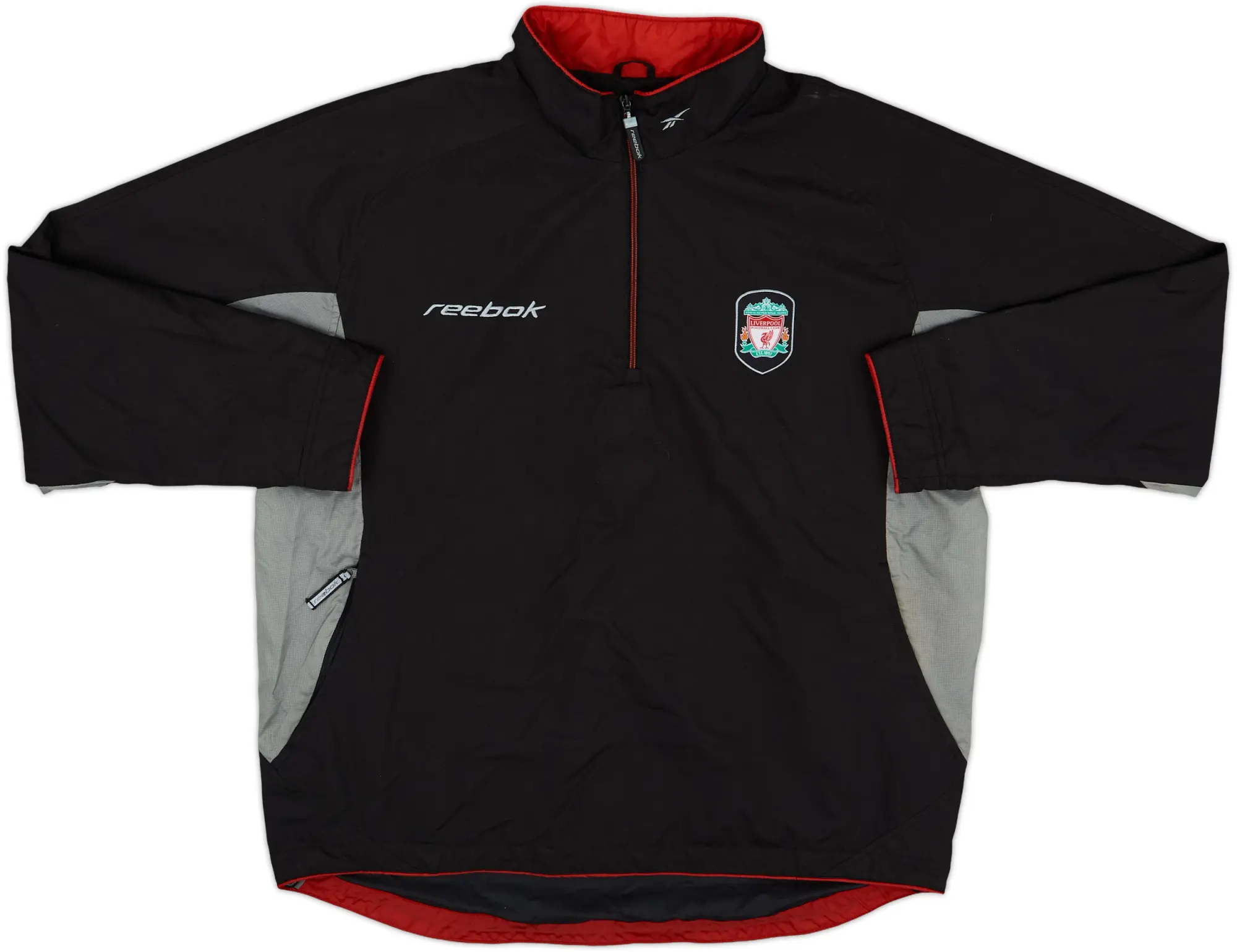 2002-03 Liverpool Reebok 1/4 Zip Training Top - 6/10 - (L)