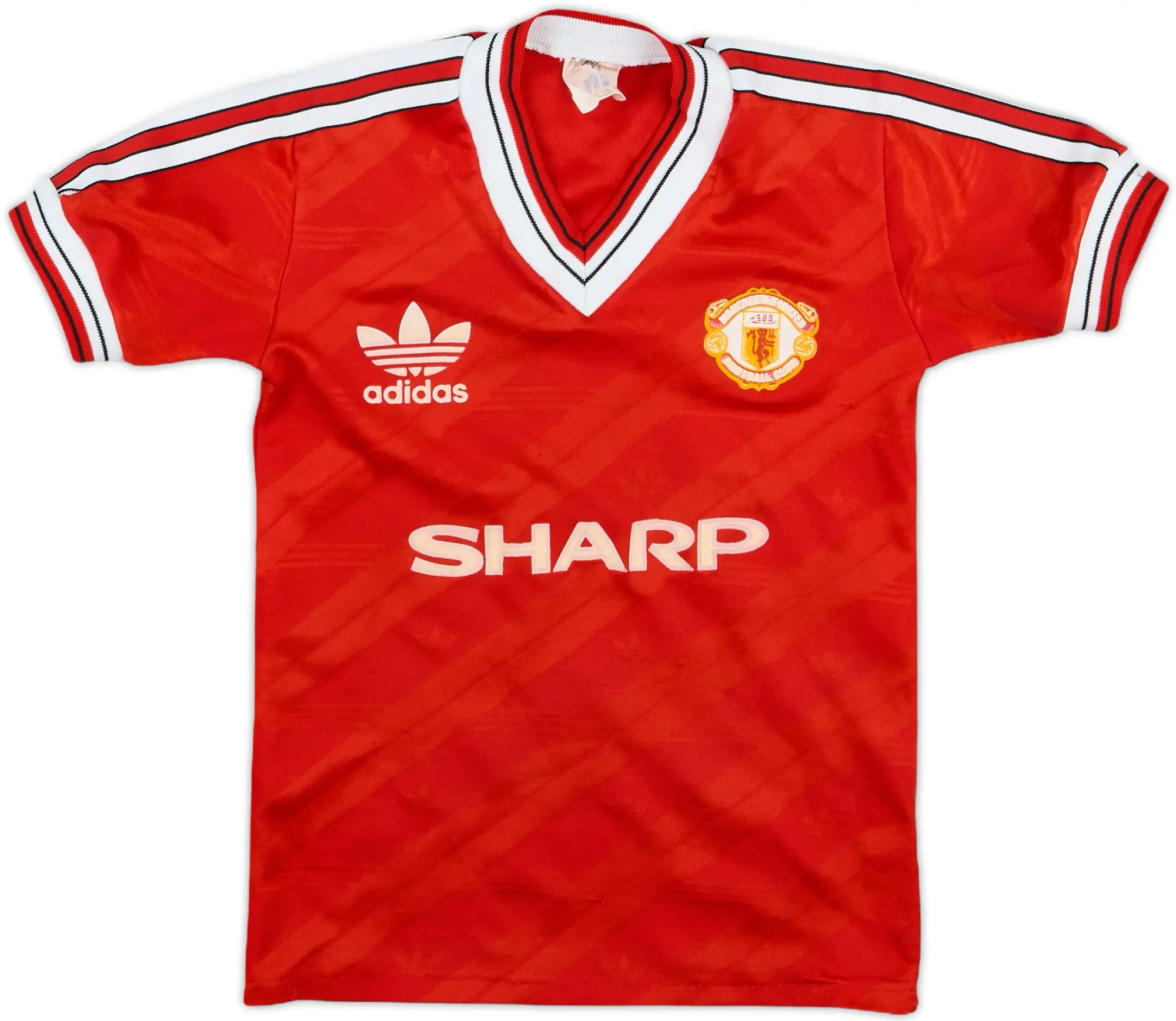 1986-88 Manchester United Home Shirt - 8/10 - (5-6 Years)