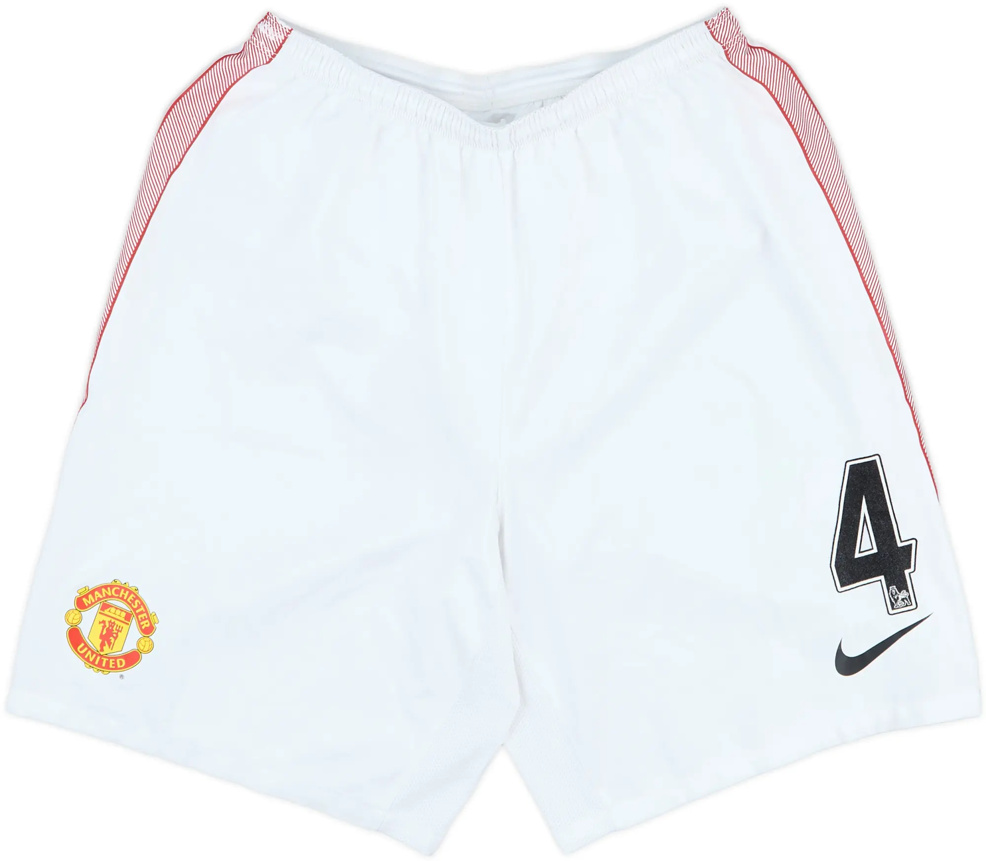 2012-13 Manchester United Match Issue Home Shorts #4 (Jones)