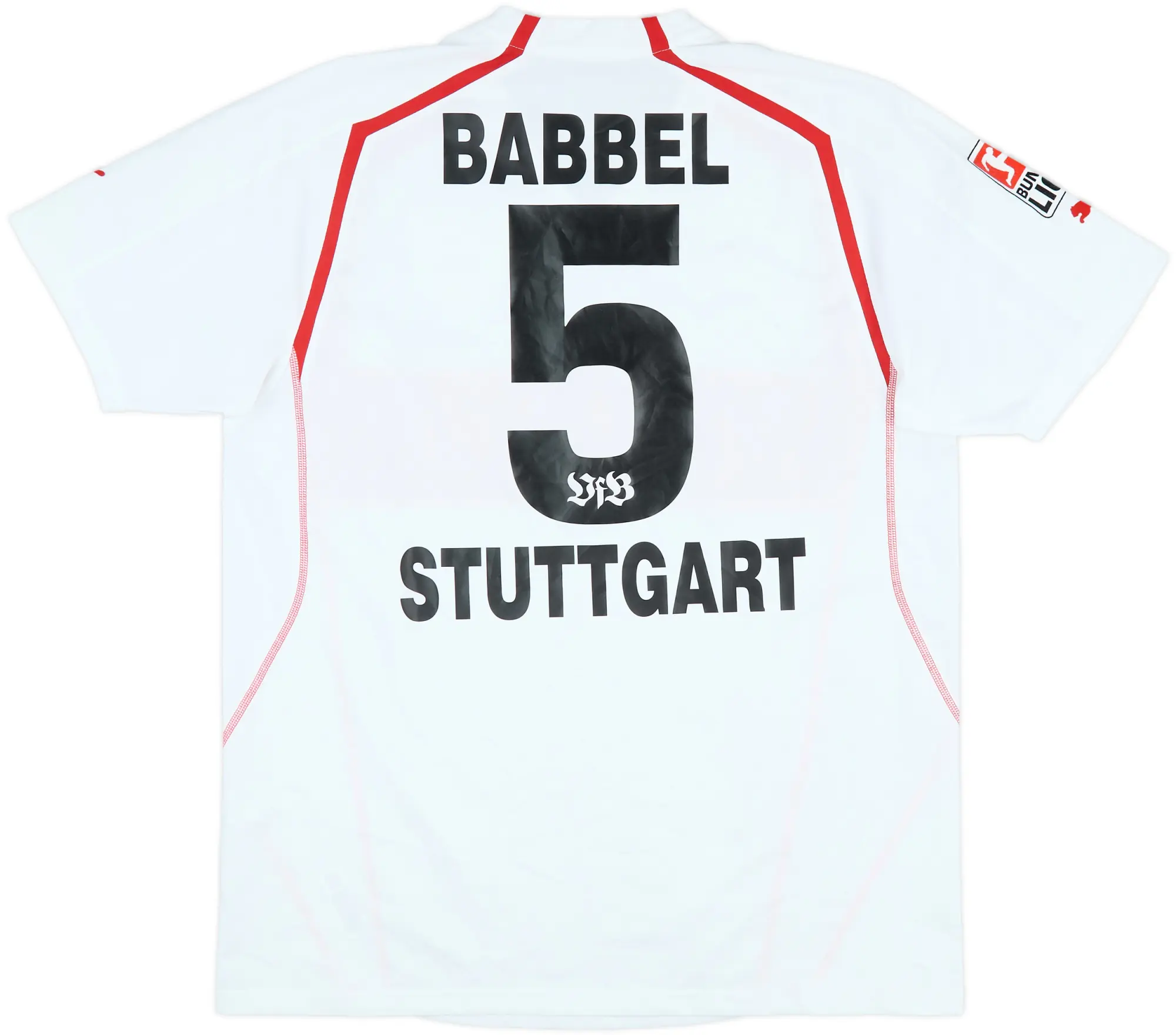 2004-05 Stuttgart Match Issue Home Shirt Babbel #5