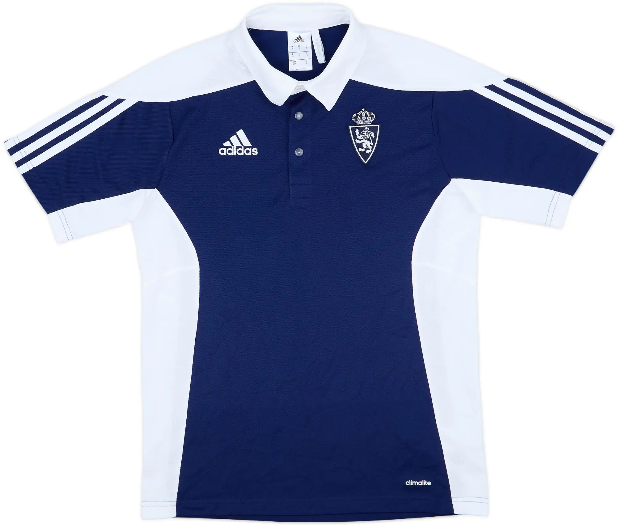 2016-17 Real Zaragoza adidas Polo Shirt - 9/10 - (S)