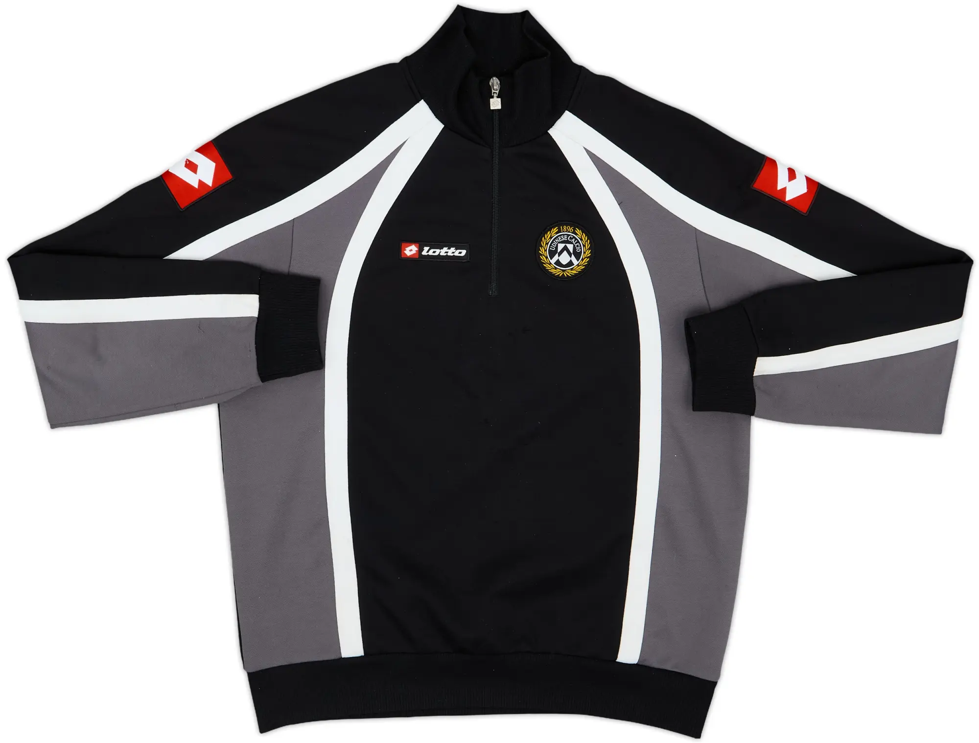 2008-09 Udinese Lotto 1/4 Zip Drill Top - 6/10 - (XL.Boys)