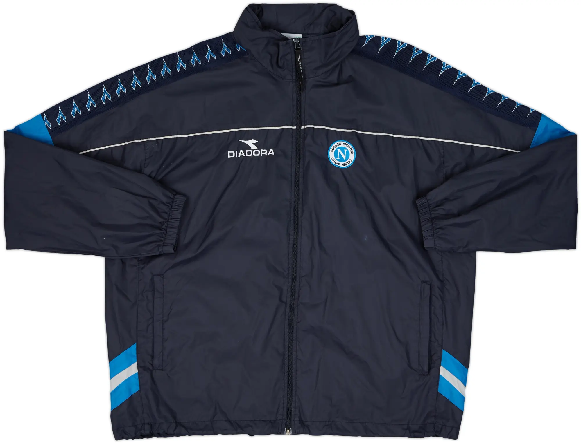 2000-01 Napoli Diadora Hooded Rain Jacket - 8/10 - (XXL)
