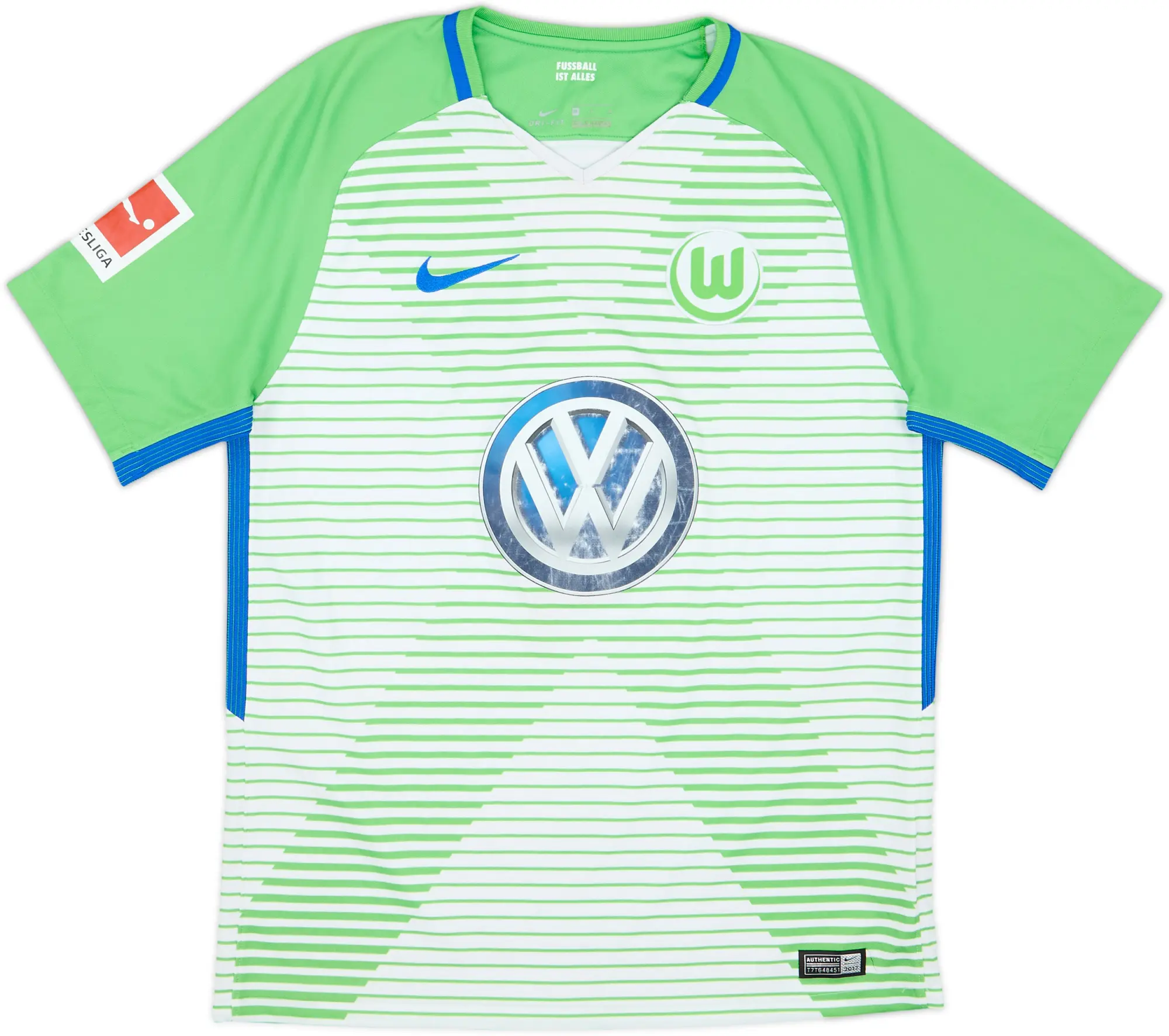 Nike Wolfsburg Mens SS Home Shirt 2017/18