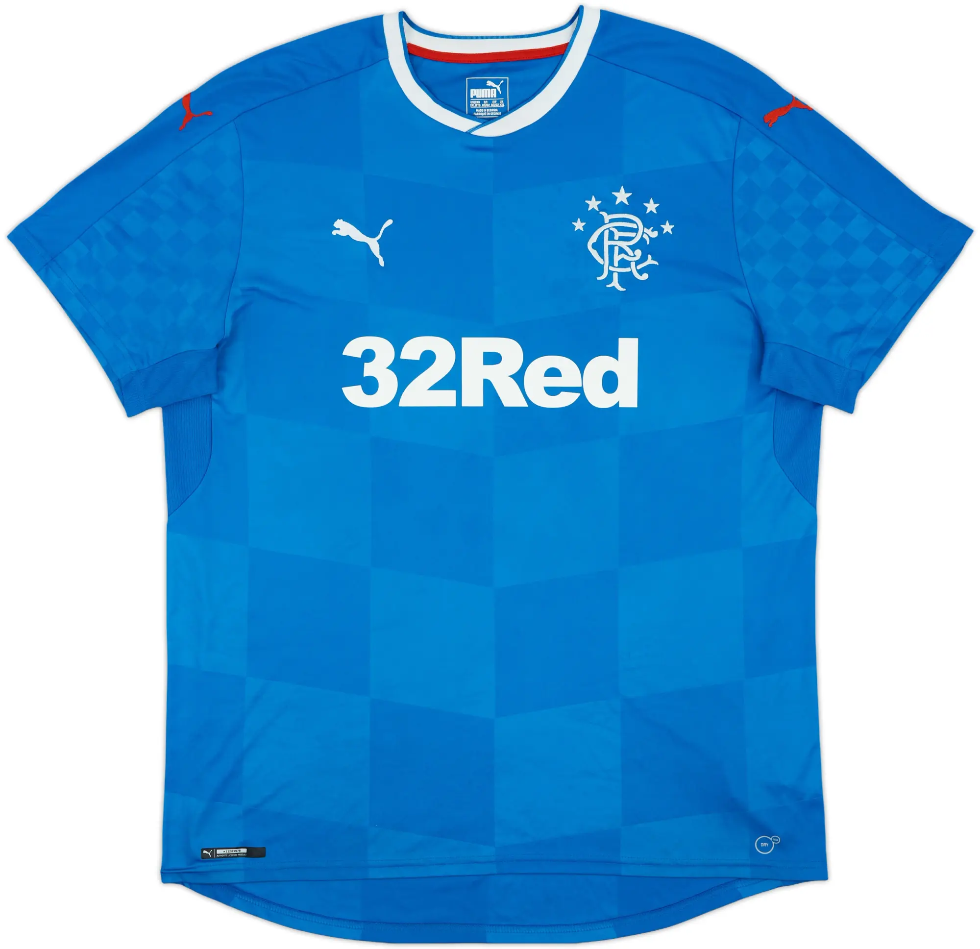 2016-18 Rangers Home Shirt - 7/10 - (XXL)