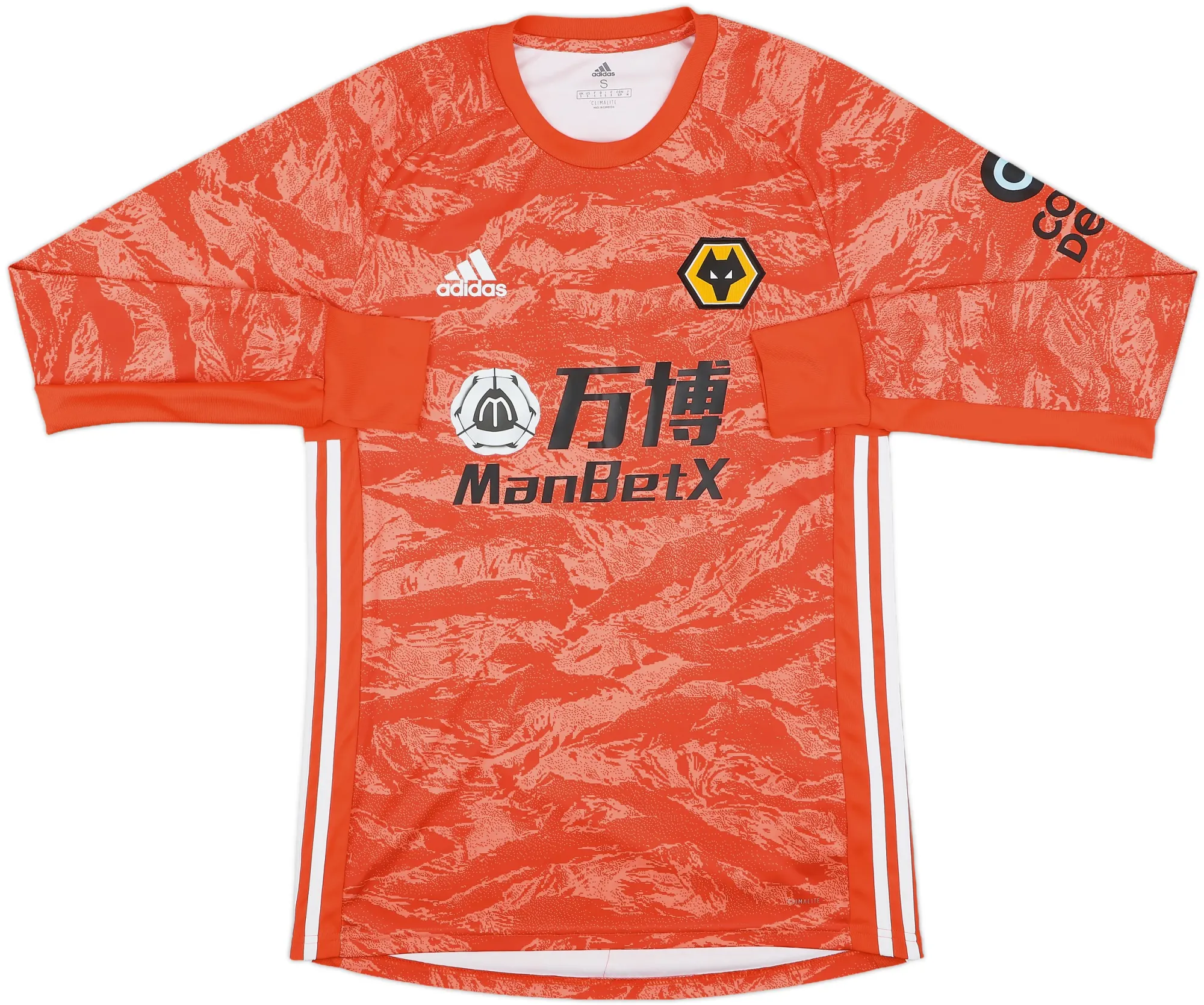 adidas Wolverhampton Wanderers Mens LS Goalkeeper Home Shirt 2019/20