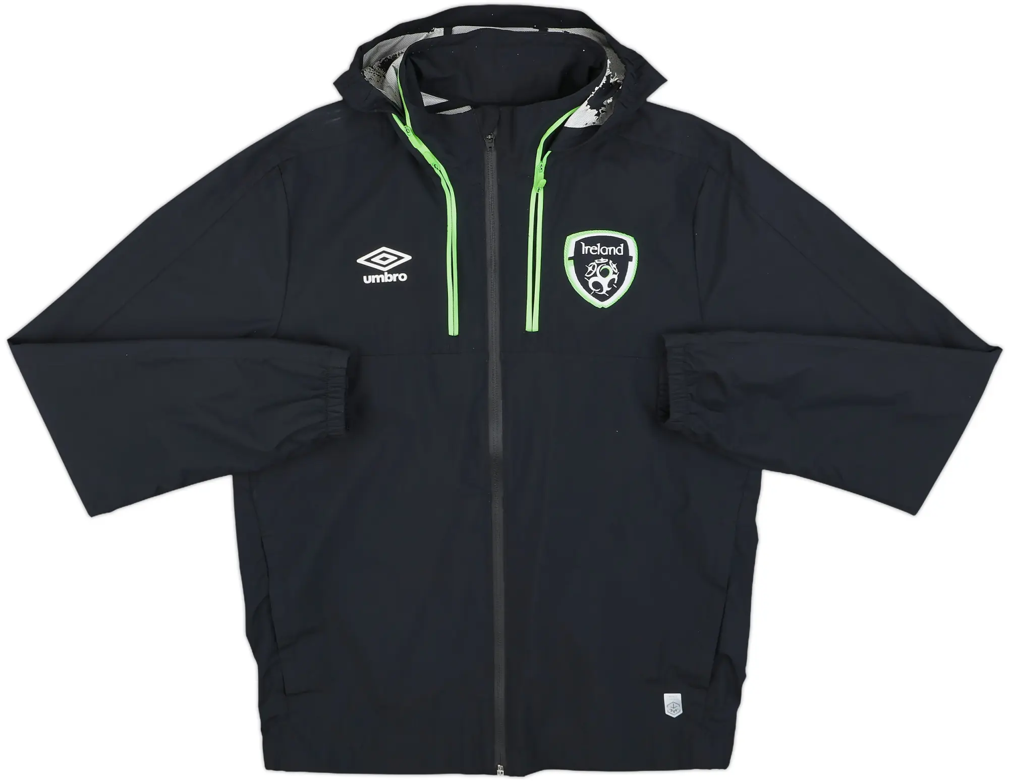 2016-17 Ireland Umbro Hooded Rain Jacket - 7/10 - (M)