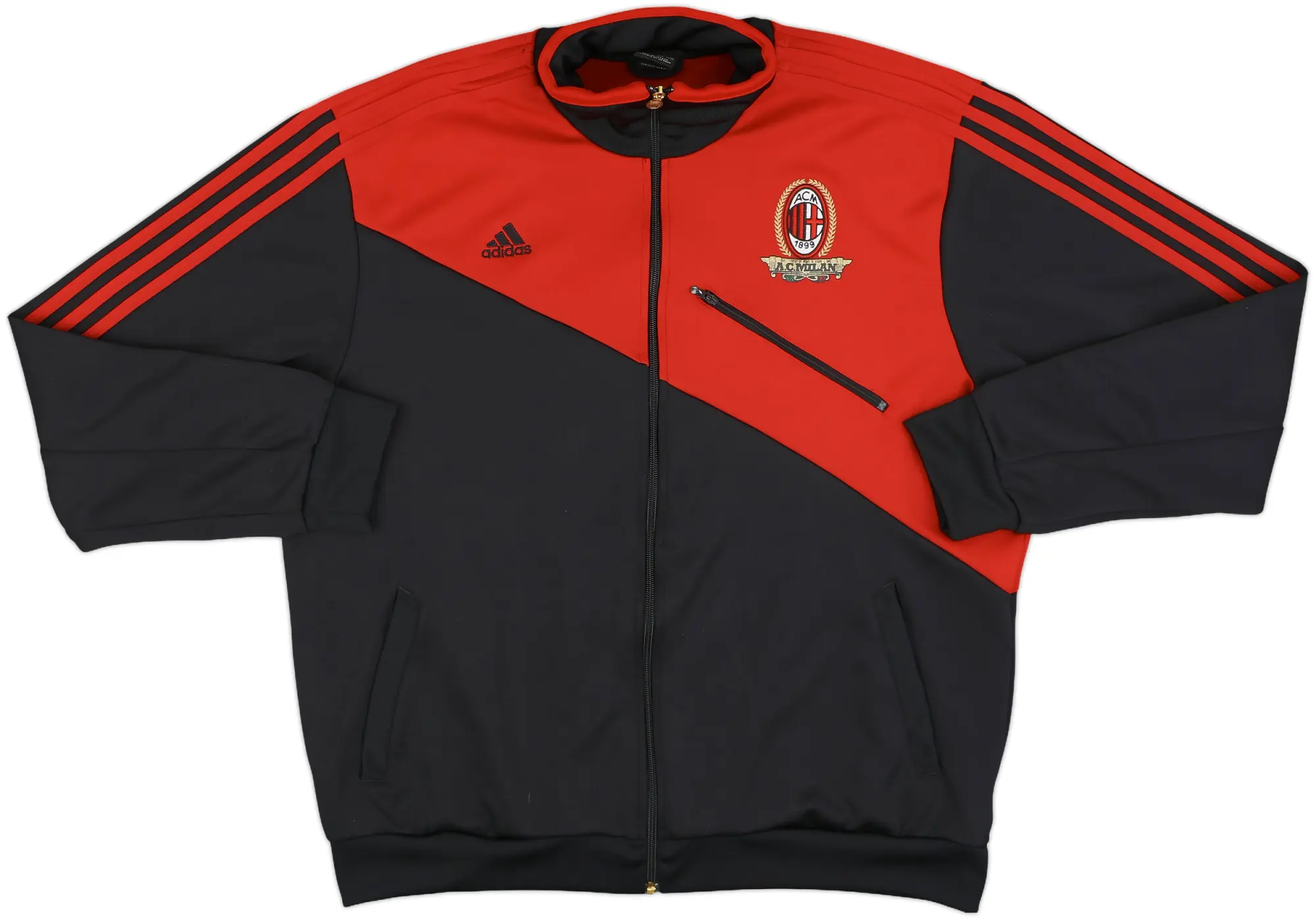 2010-11 AC Milan adidas Track Jacket - 10/10 - (XL)