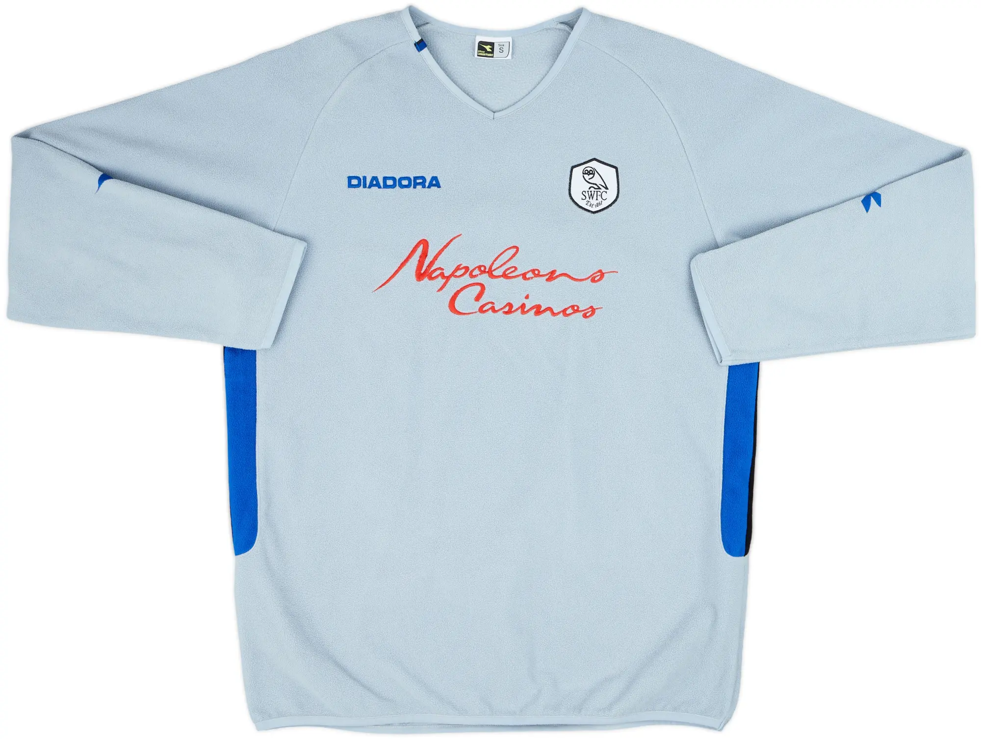 2003-04 Sheffield Wednesday Diadora Fleece Drill Top - 8/10 - (S)