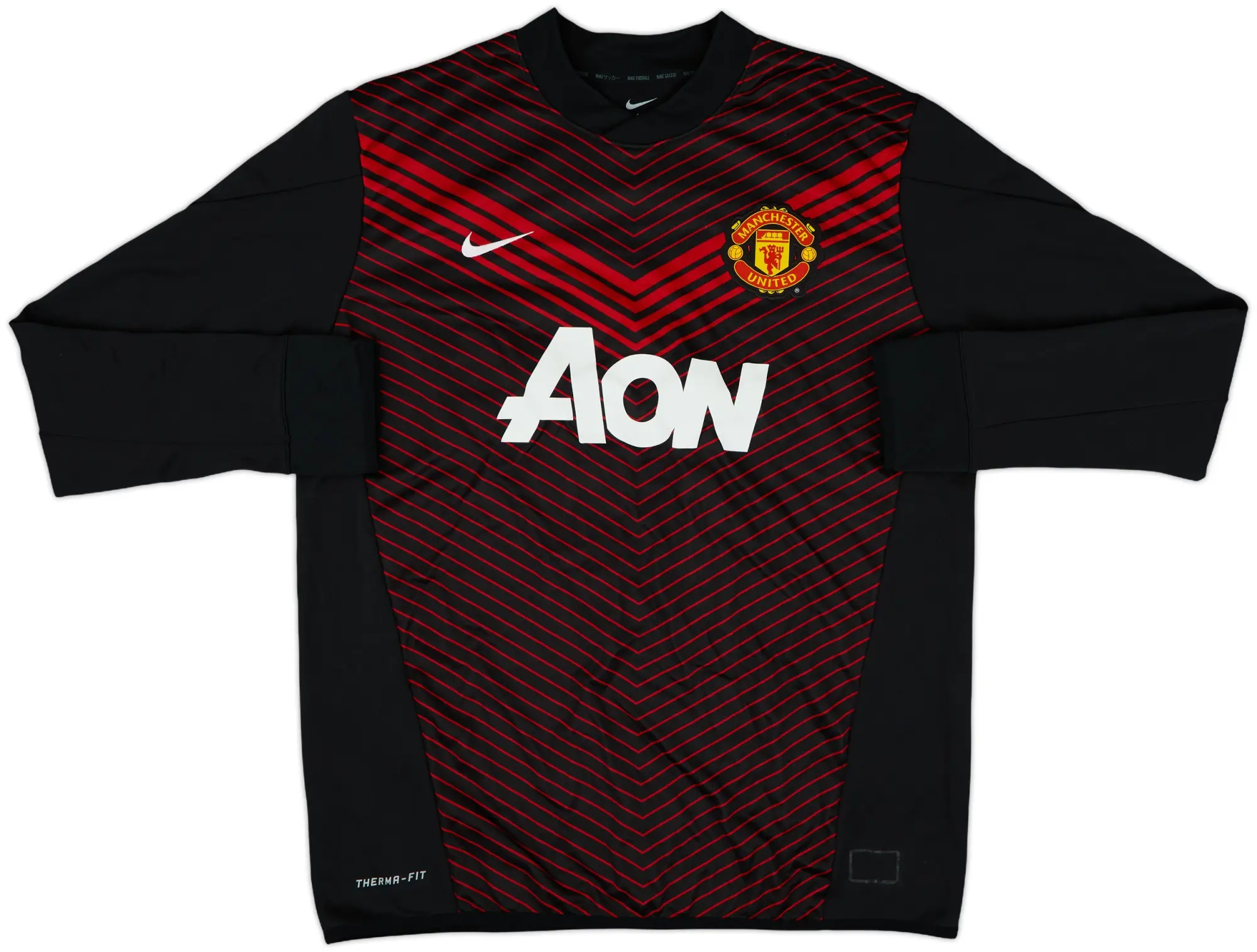 2013-14 Manchester United Nike Hooded Rain Jacket - 9/10 - (XXL)