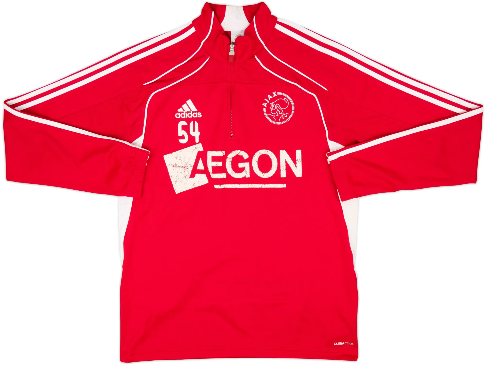 adidas Ajax Mens SS Player Issue Home Shirt 2010/11
