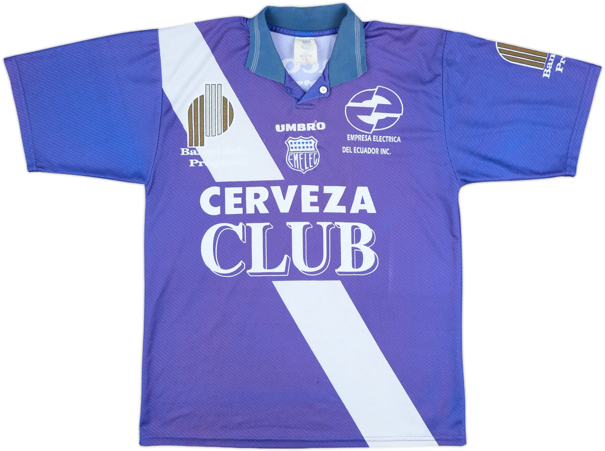 Umbro Club Sport Emelec Mens SS Home Shirt 1995/96
