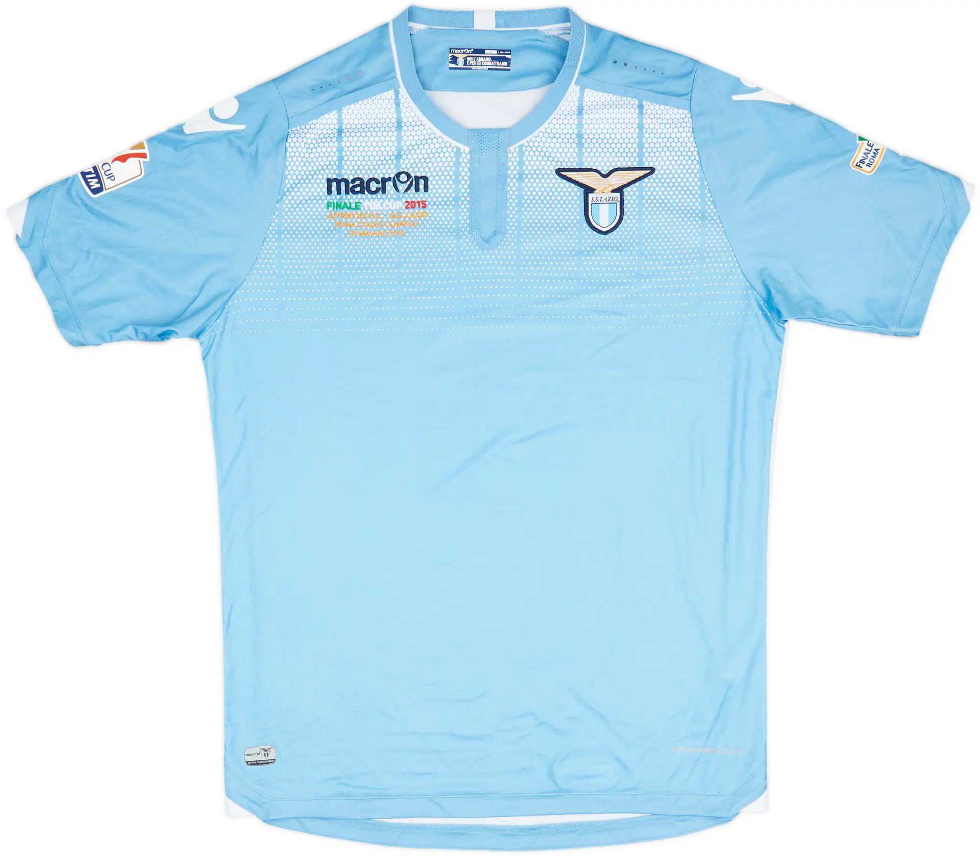 2015-16 Lazio 'Finale TIM Cup' Home Shirt - 9/10 - (XL)