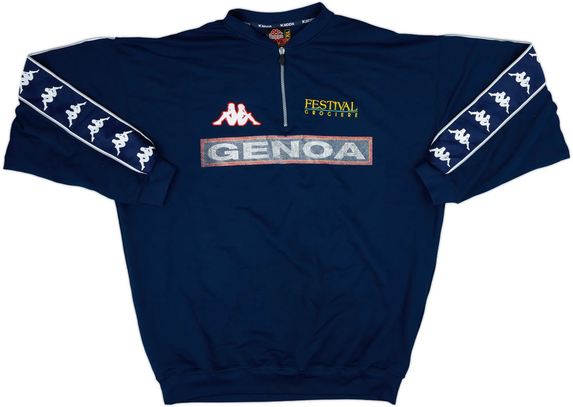 1998-99 Genoa Kappa 1/4 Zip Drill Top - 5/10 - (XL)