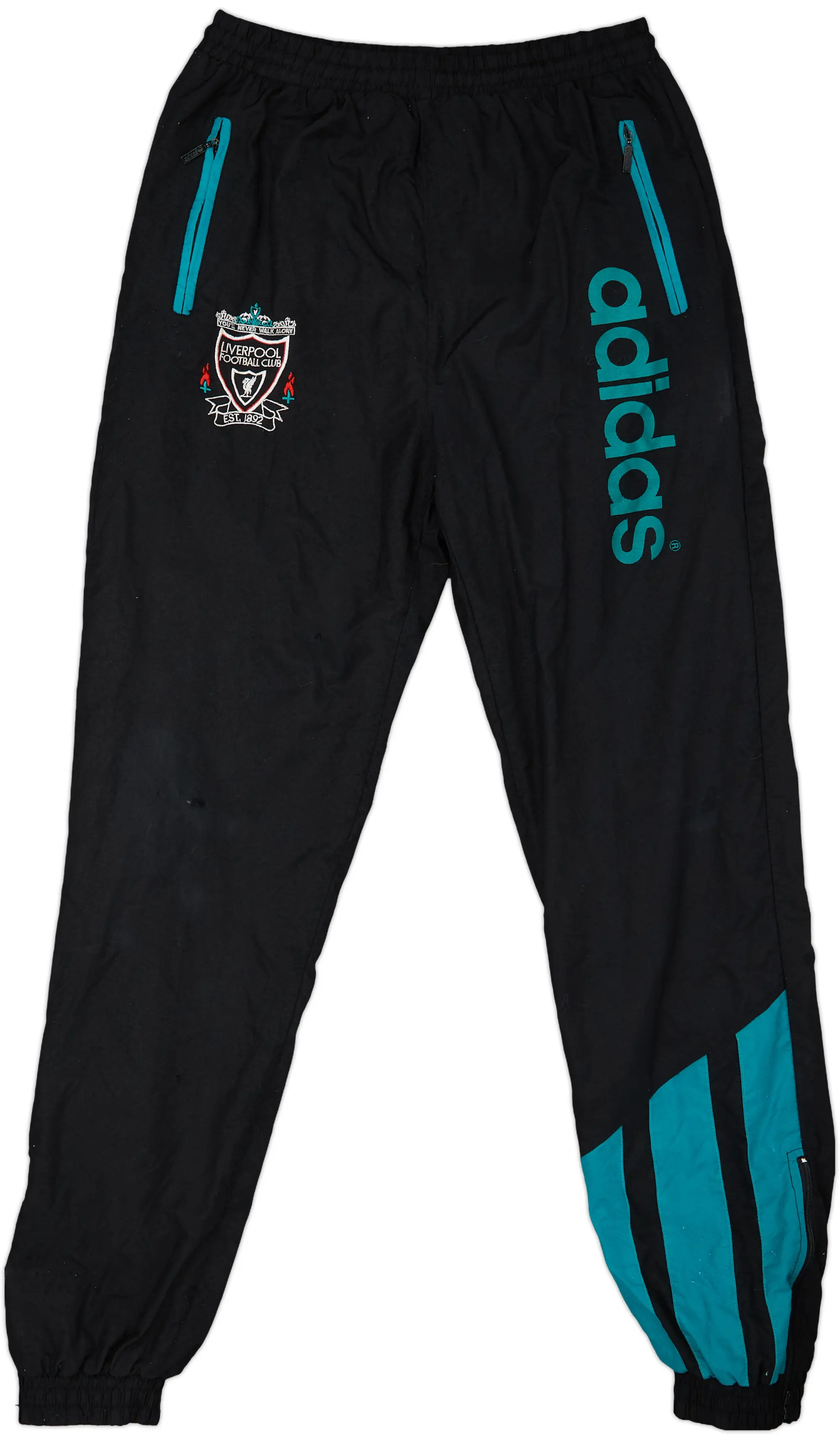 1993-95 Liverpool adidas Track Pants/Bottoms - 5/10 - (S)