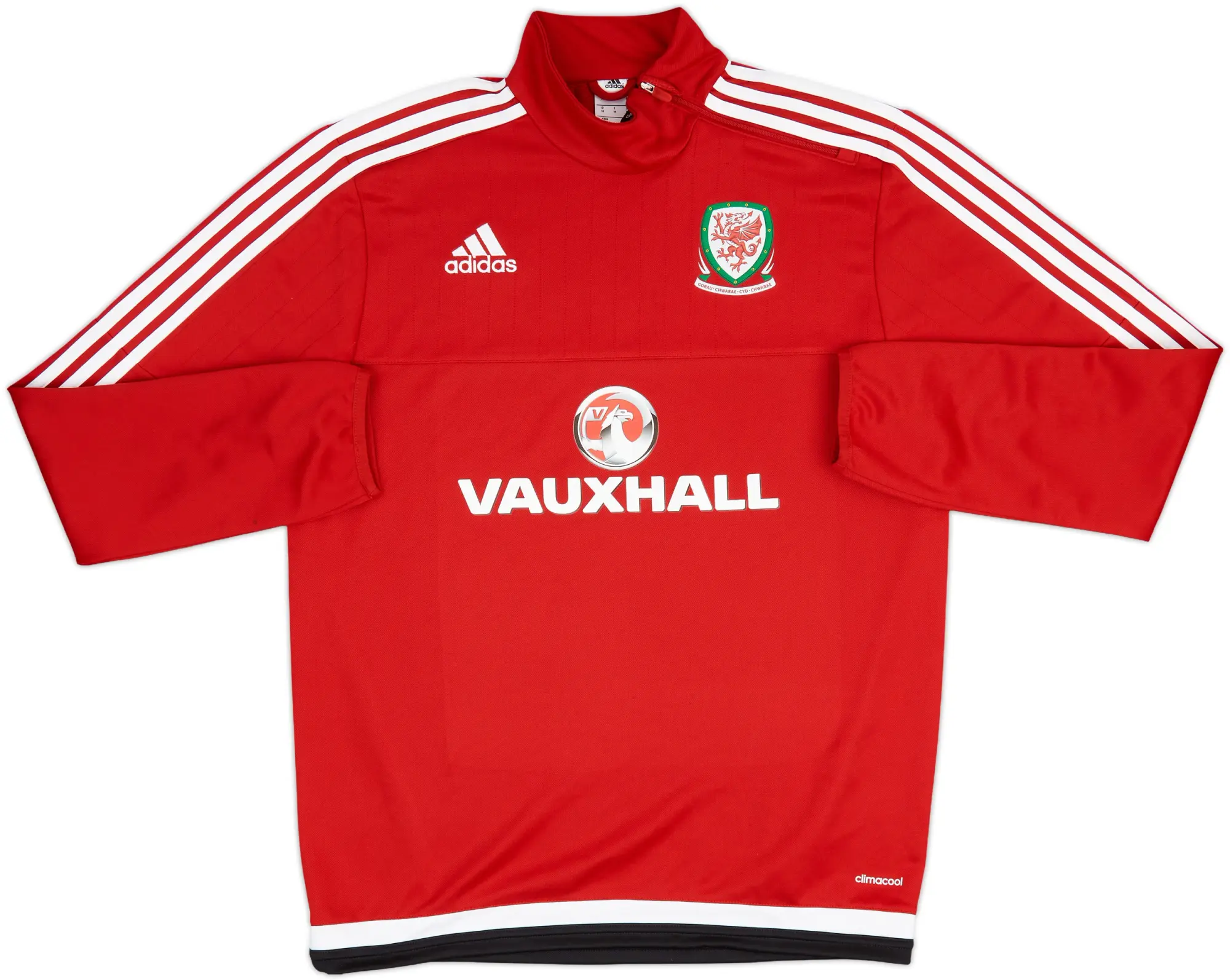 2016-17 Wales adidas 1/4 Zip Drill Top - 9/10 - (M)