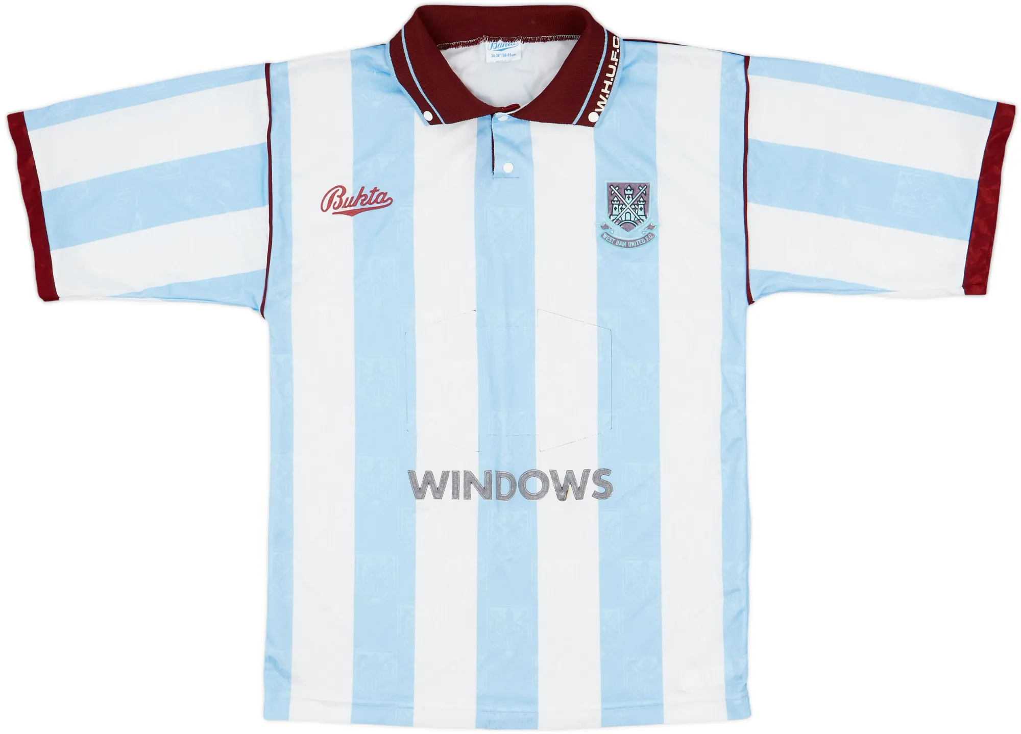 Bukta West Ham United Mens SS Away Shirt 1991/92