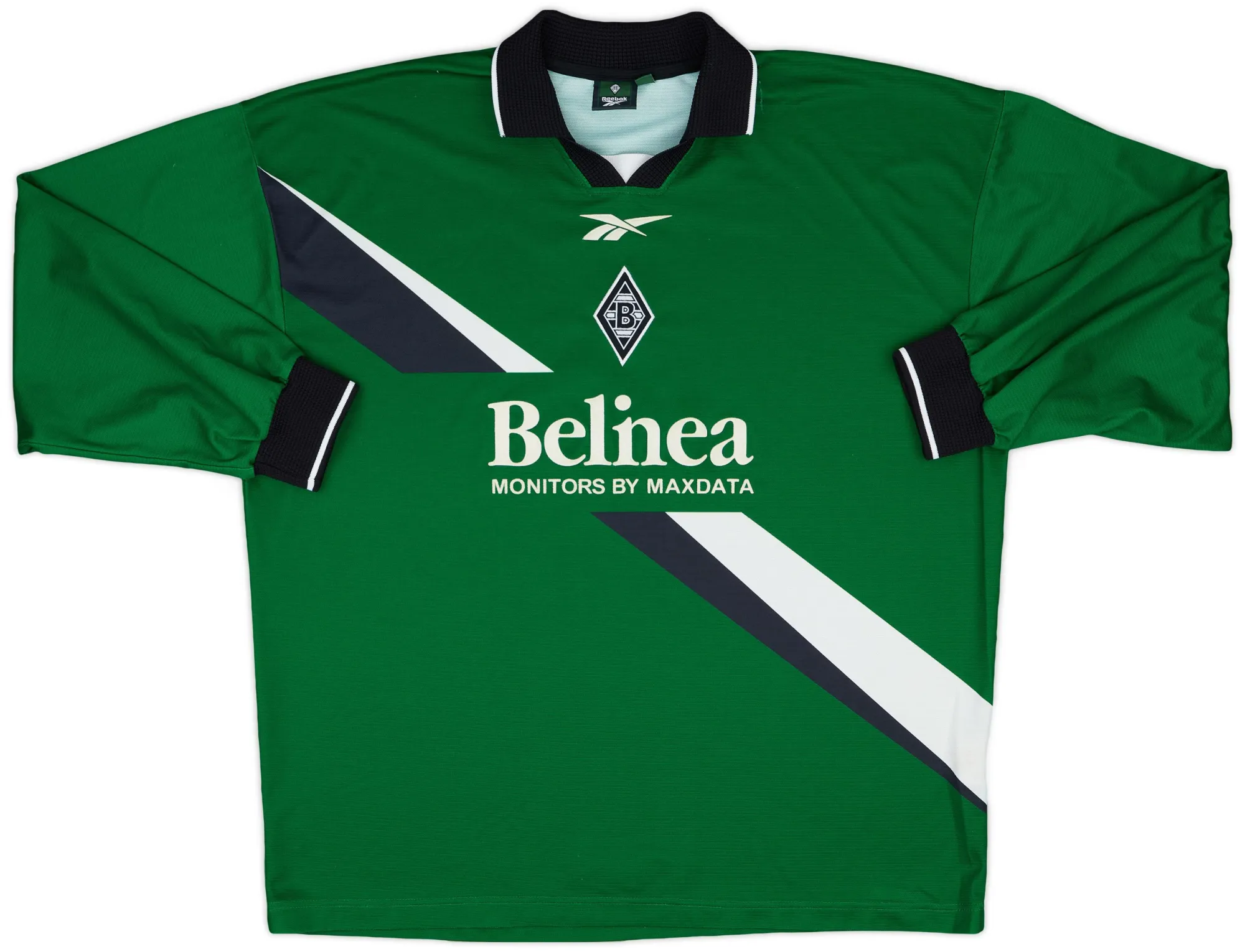 Reebok Borussia Monchengladbach Mens LS Player Issue Home Shirt 1999/00