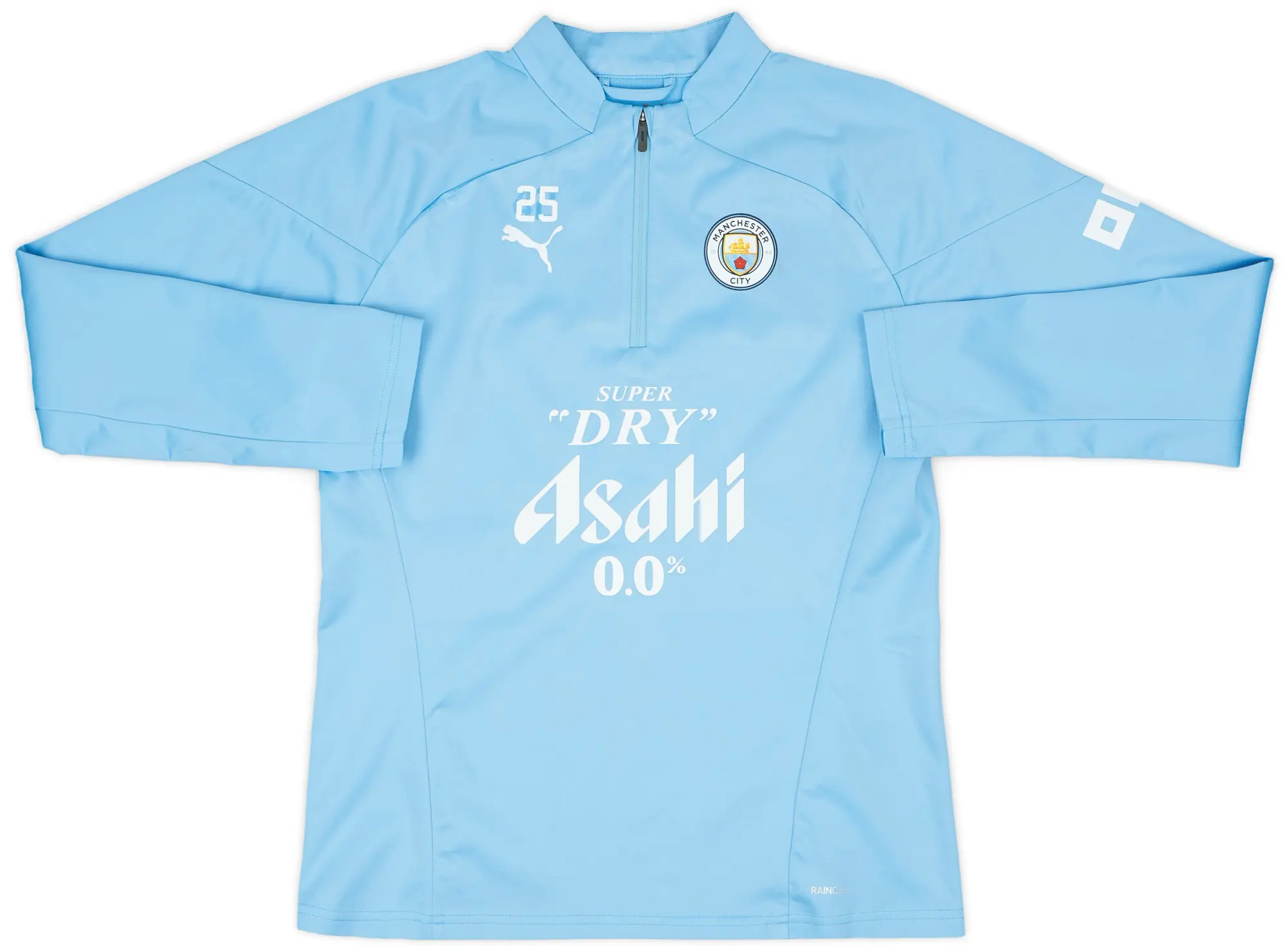 2023-24 Manchester City Player Issue 1/4 Zip Rain Top #25 (Akanji) - 7/10 - (S)