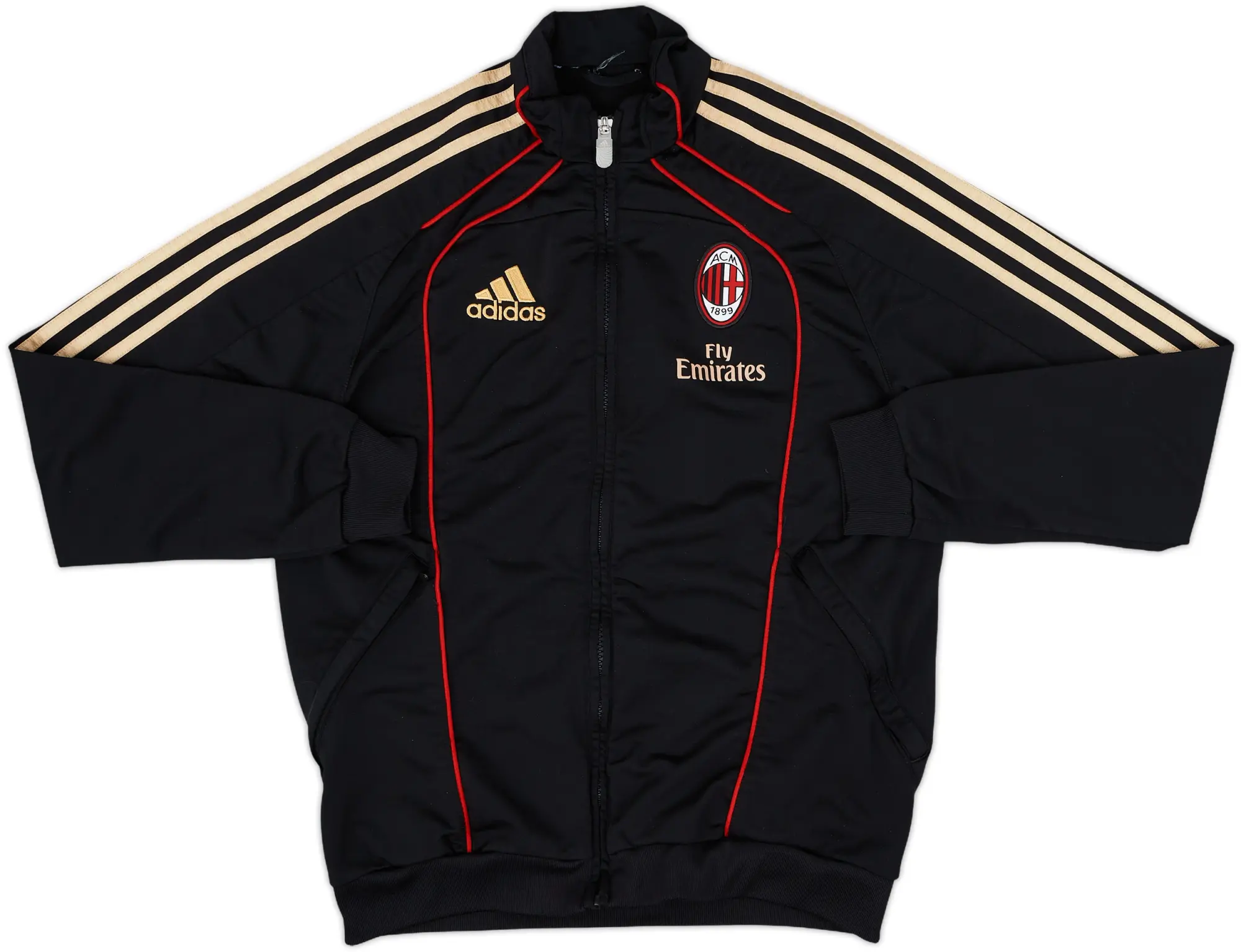 2010-11 AC Milan adidas Track Jacket - 8/10 - (XL.Boys)