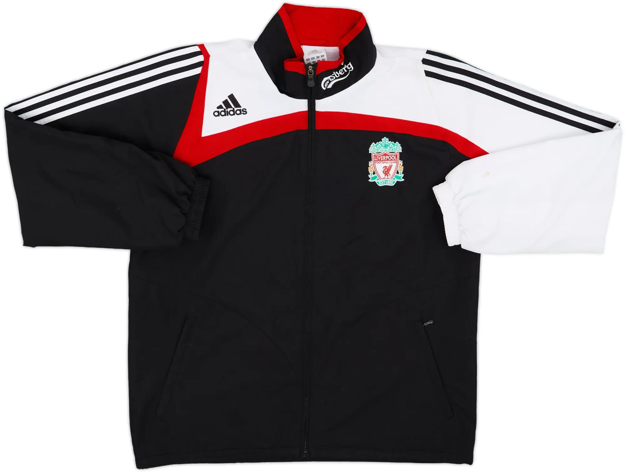 2007-08 Liverpool adidas Track Jacket - 6/10 - (L/XL)