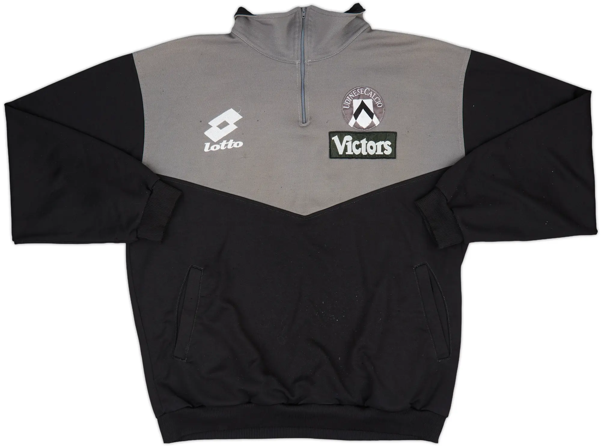 1993-94 Udinese Lotto 1/4 Zip Drill Top - 5/10 - (L)