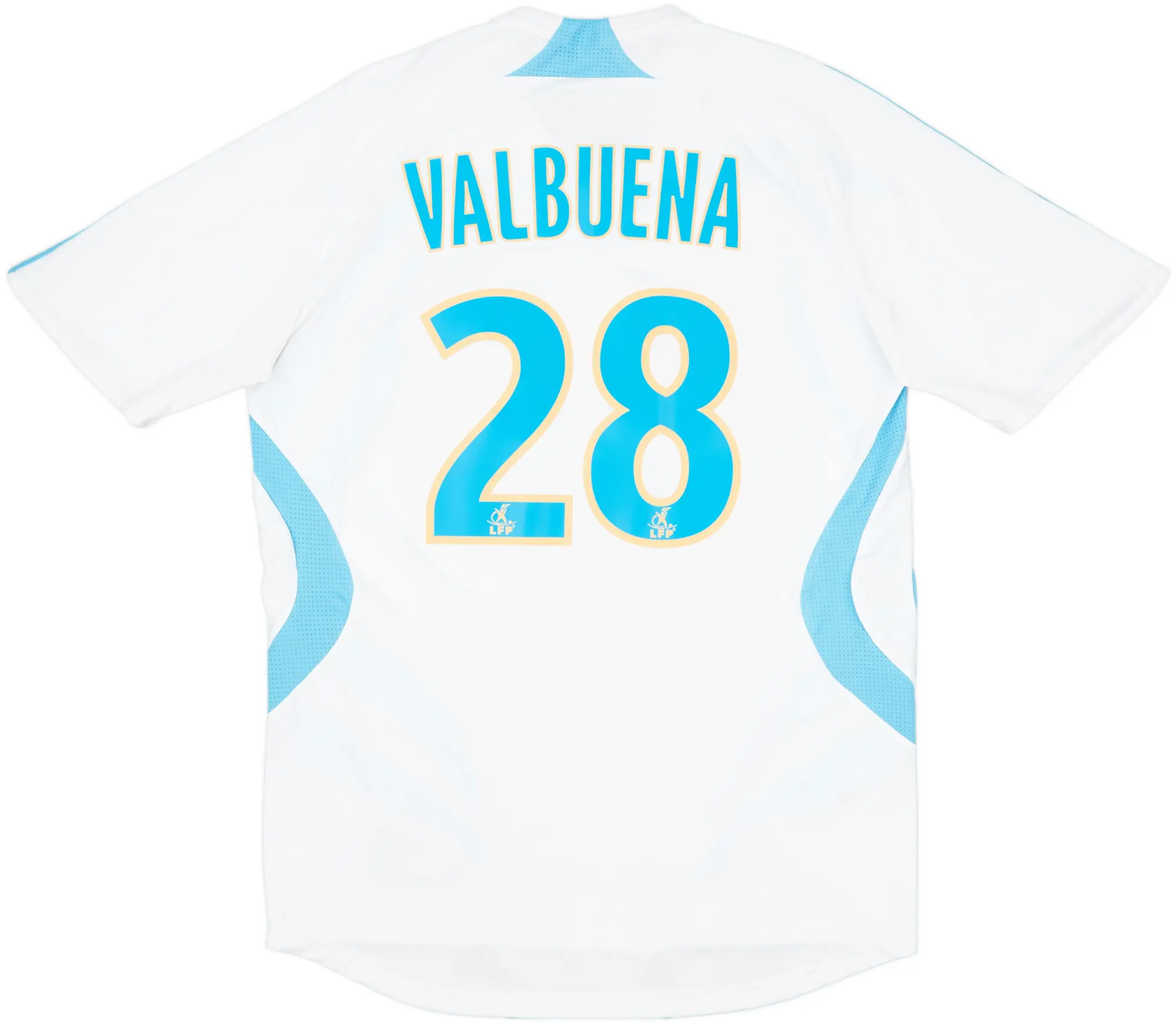 2007-08 Olympique Marseille Home Shirt Valbuena #28 - 7/10 - (M)