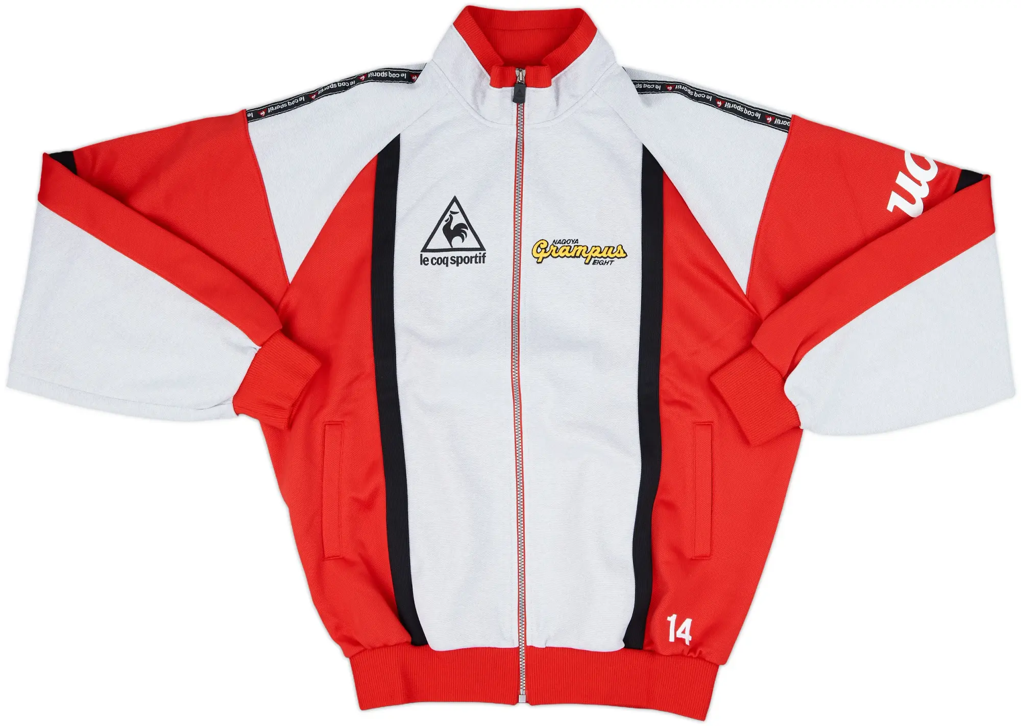 1998 Nagoya Grampus Eight Le Coq Sportif Player Issue Track Jacket #14 - 9/10 - (XXL)