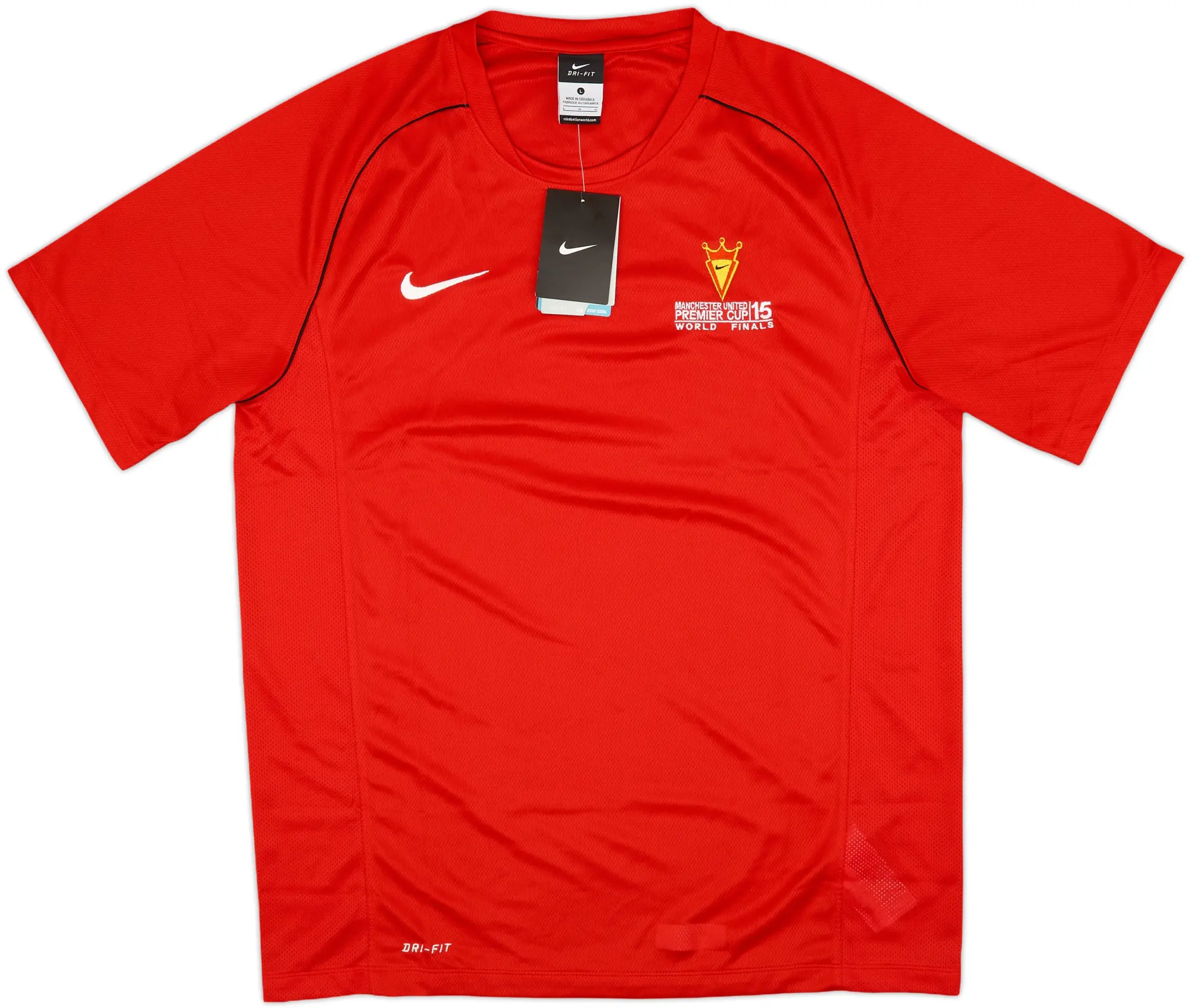 2015 Manchester United 'Premier Cup World Finals' Nike Training Shirt (L)