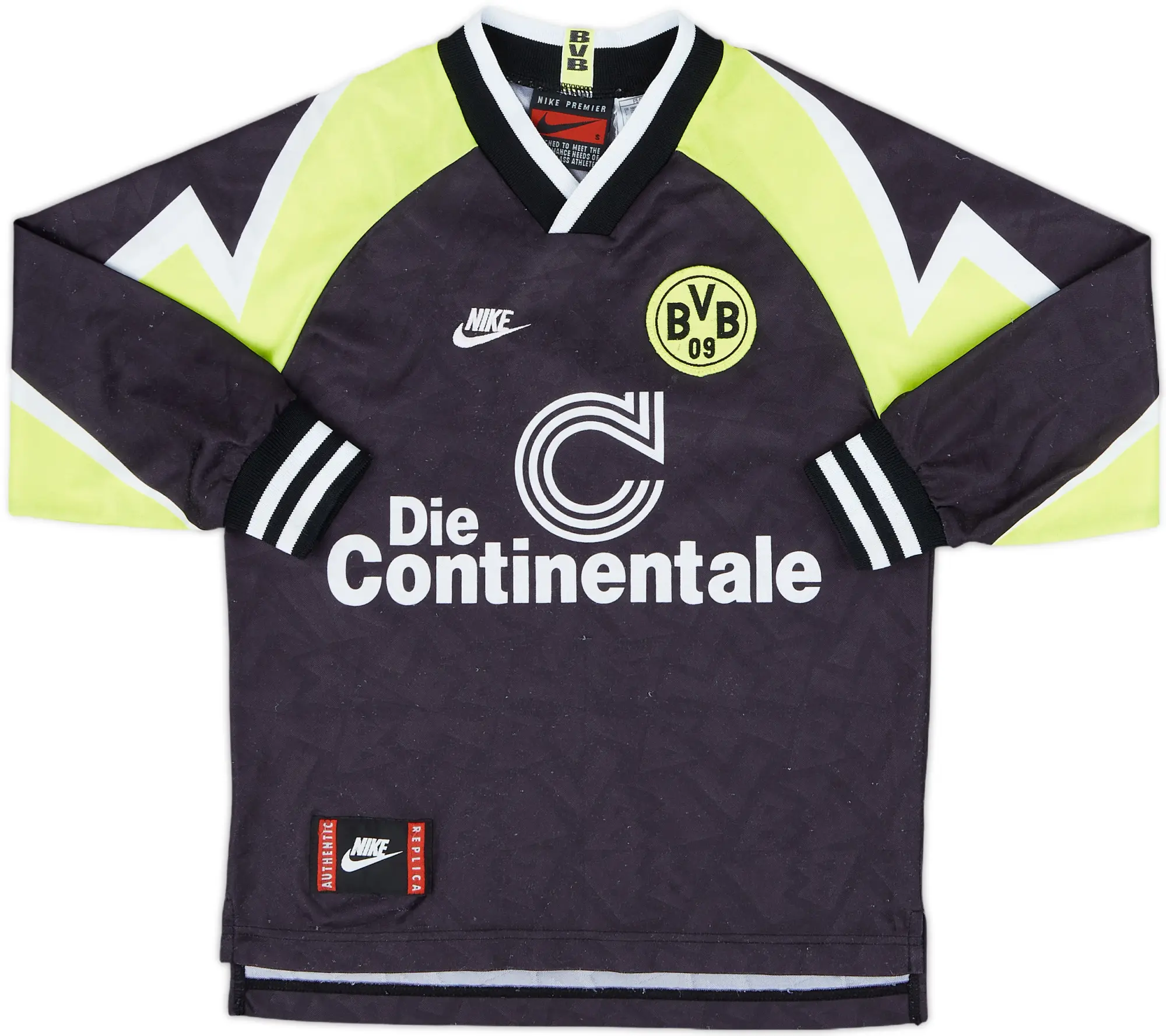 Nike Borussia Dortmund Boys LS Away Shirt 1995/96