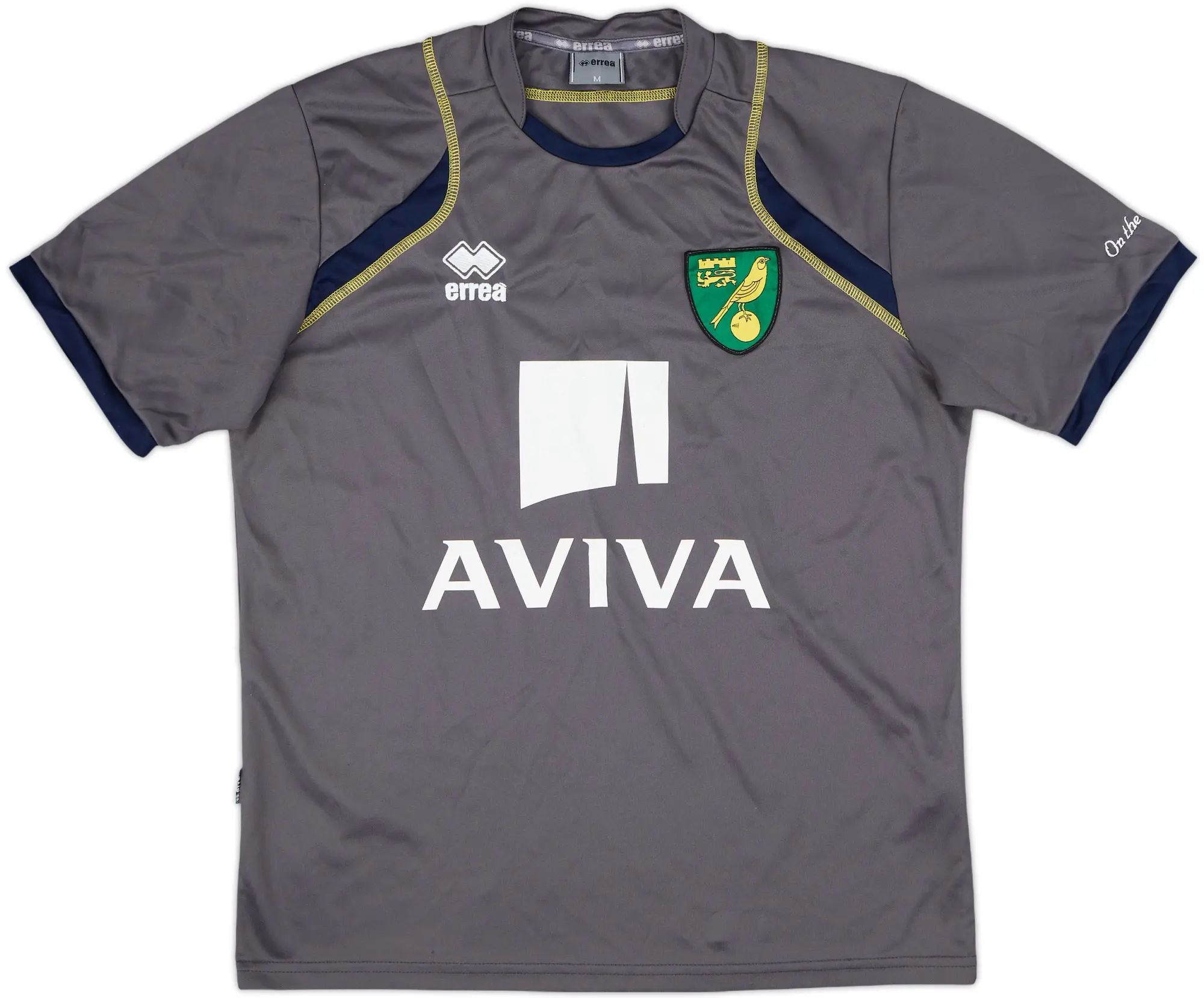 Errea Norwich City Mens SS Home Shirt 2011/12