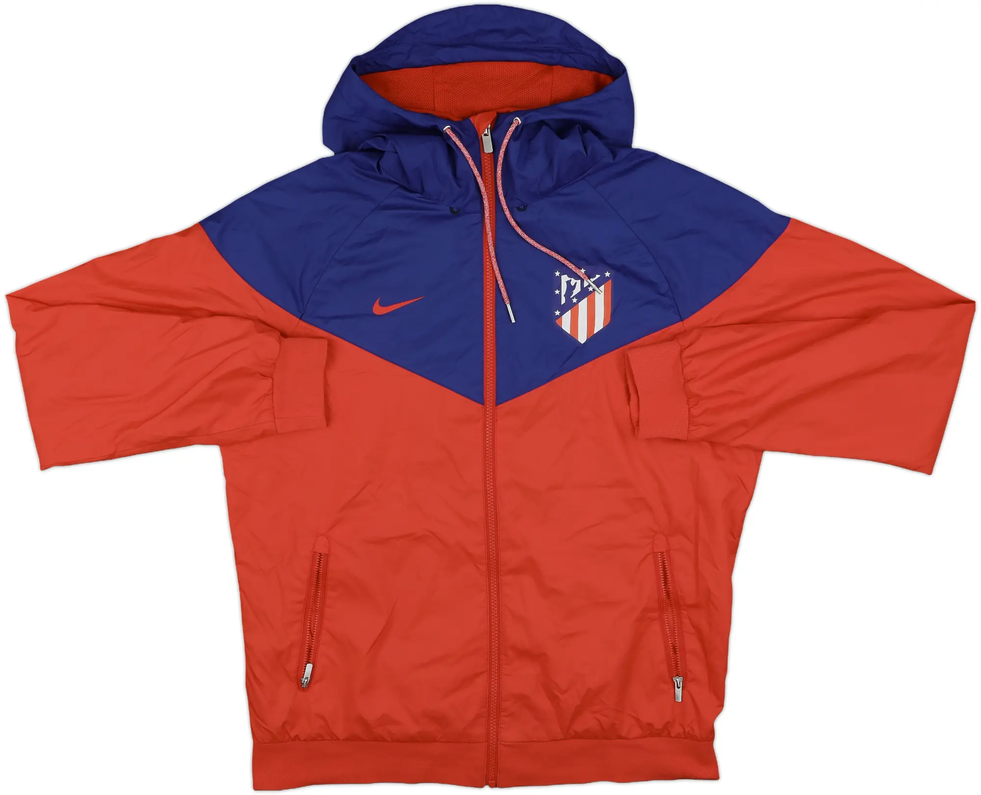 2017-18 Atletico Madrid Nike Hooded Track Jacket - 8/10 - (M)